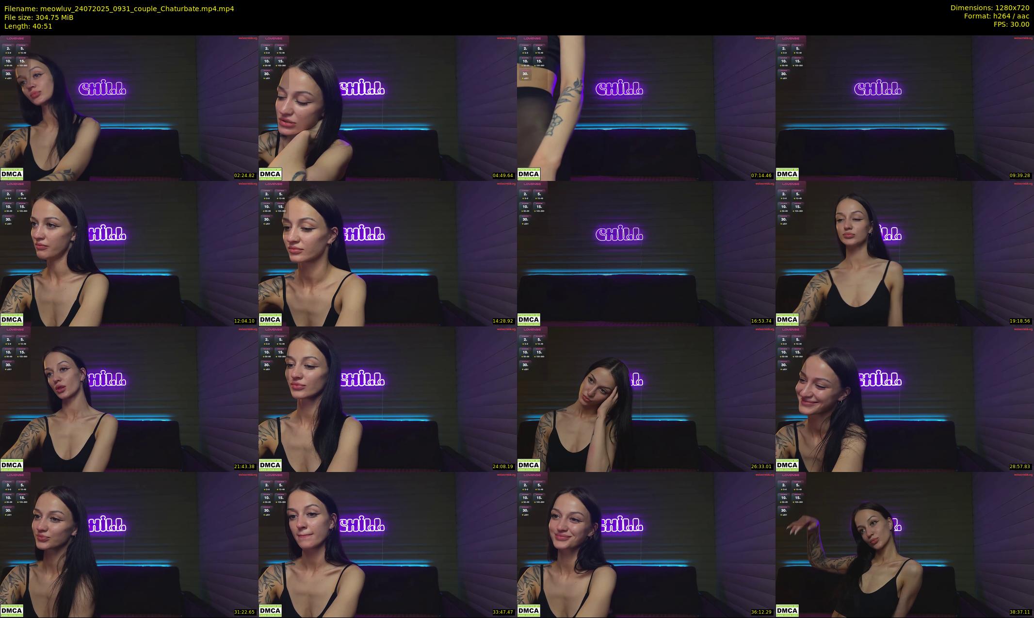 meowluv — 41 minute Chaturbate couple cam show recording, 720p, Jul 24, 2025