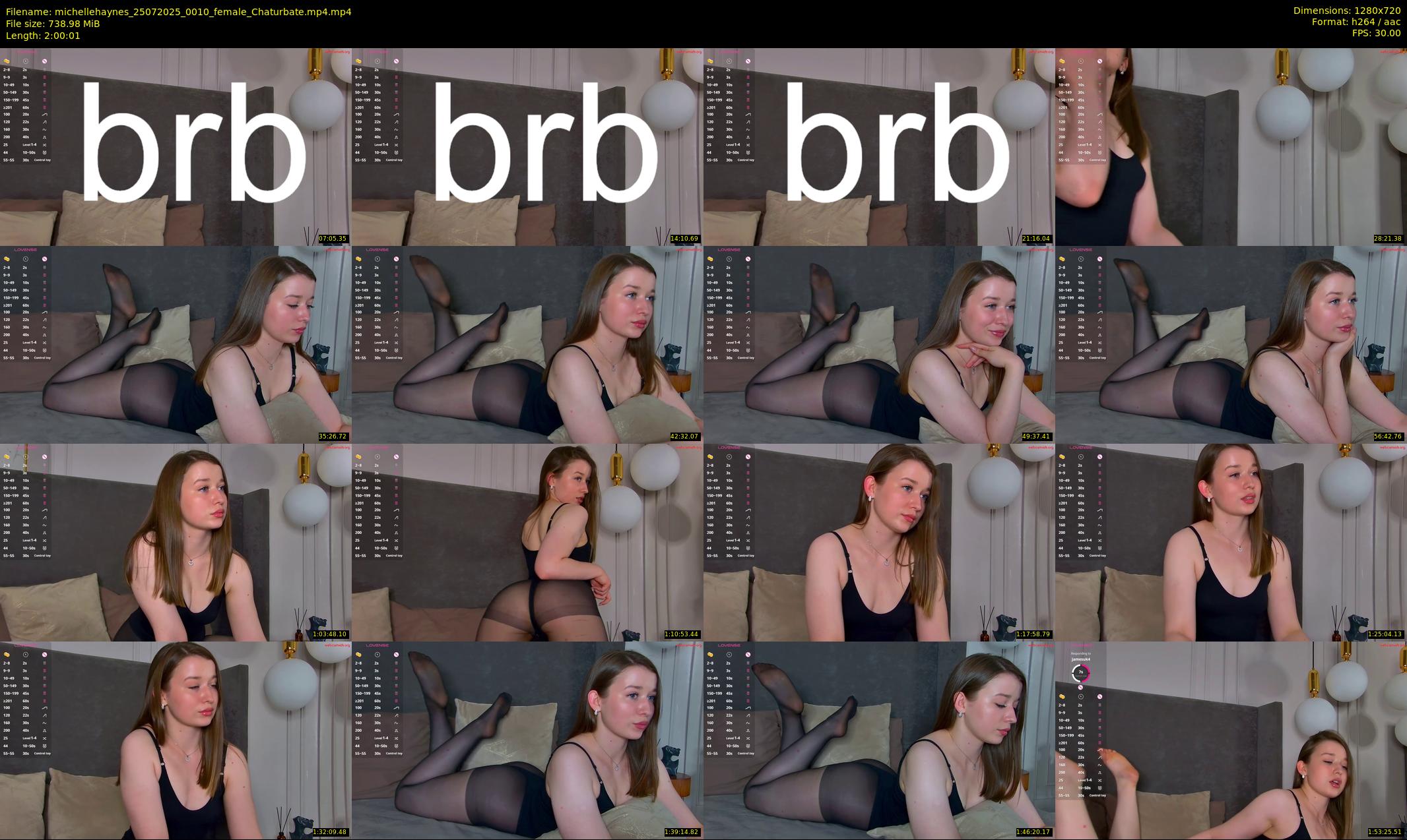 michellehaynes — 121 minute Chaturbate female cam show recording, 720p, Jul 25, 2025