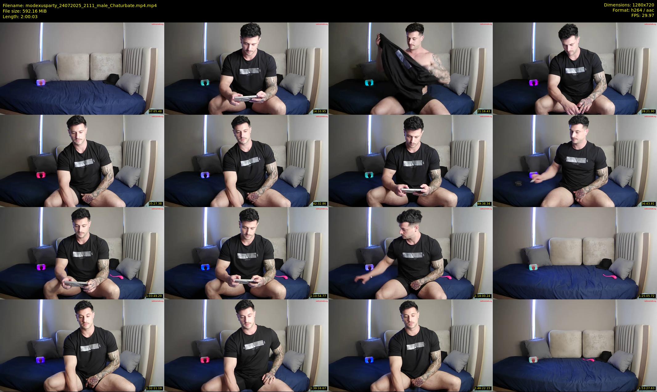 modexusparty — 121 minute Chaturbate male cam show recording, 720p, Jul 24, 2025