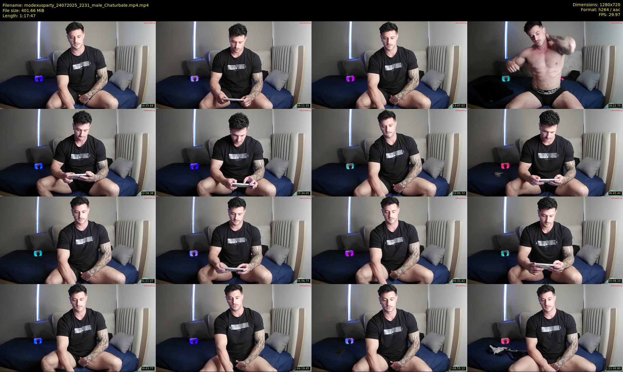 modexusparty — 78 minute Chaturbate male cam show recording, 720p, Jul 24, 2025