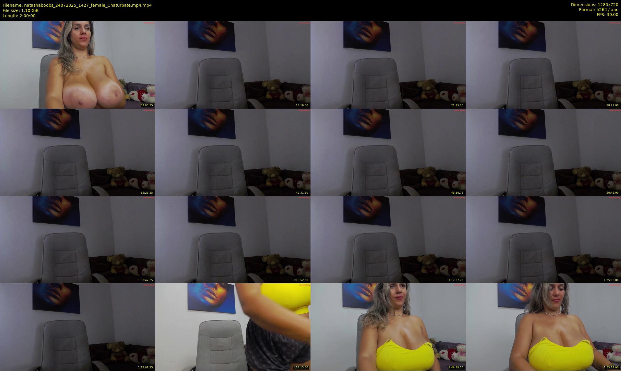 natashaboobs — 120 minute Chaturbate female cam show recording, 720p, Jul 24, 2025