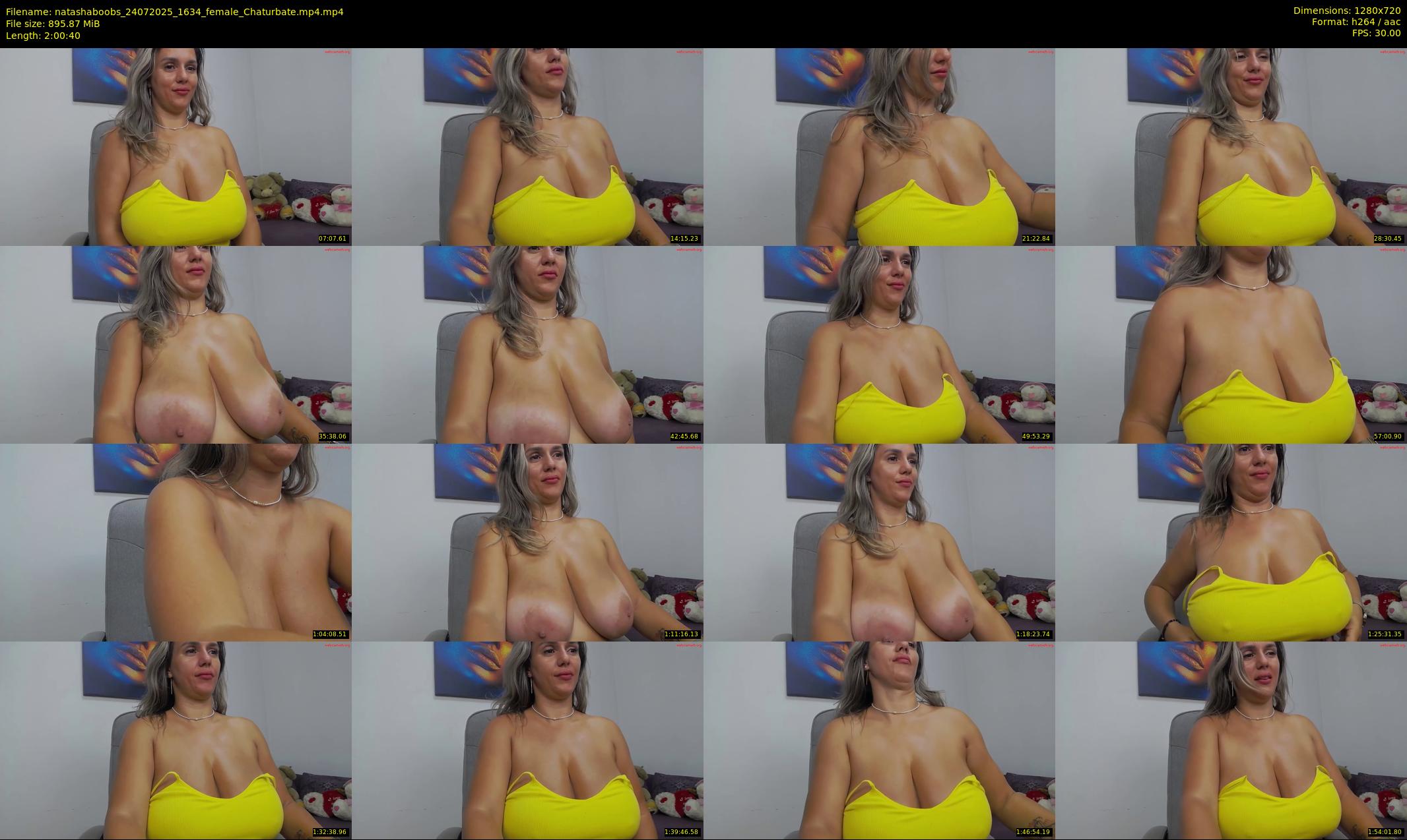 natashaboobs — 121 minute Chaturbate female cam show recording, 720p, Jul 24, 2025