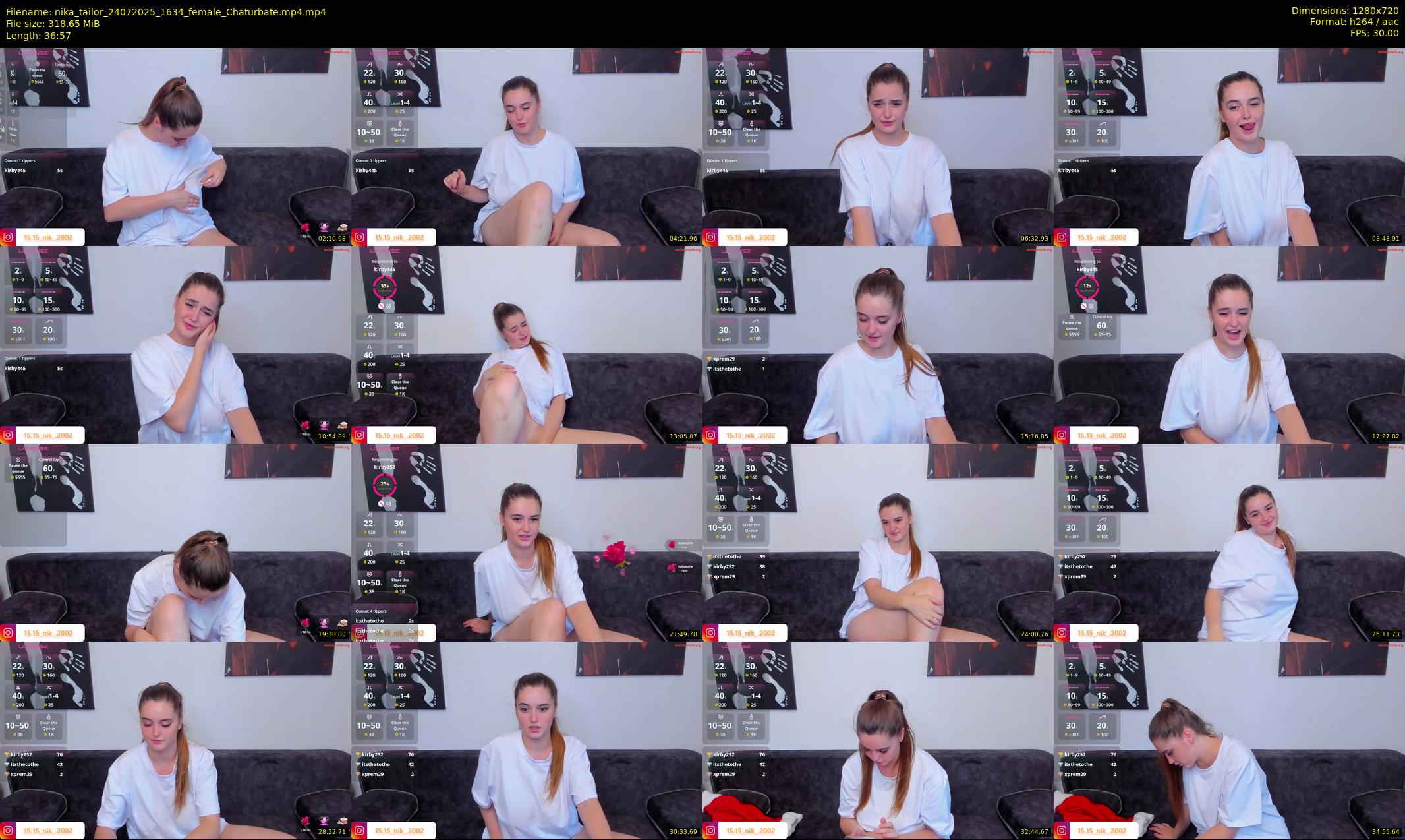 nika_tailor — 37 minute Chaturbate female cam show recording, 720p, Jul 24, 2025