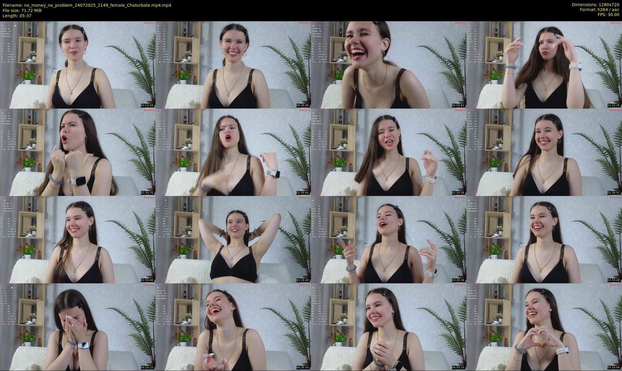 no_money_no_problem — 6 minute Chaturbate female cam show recording, 720p, Jul 24, 2025