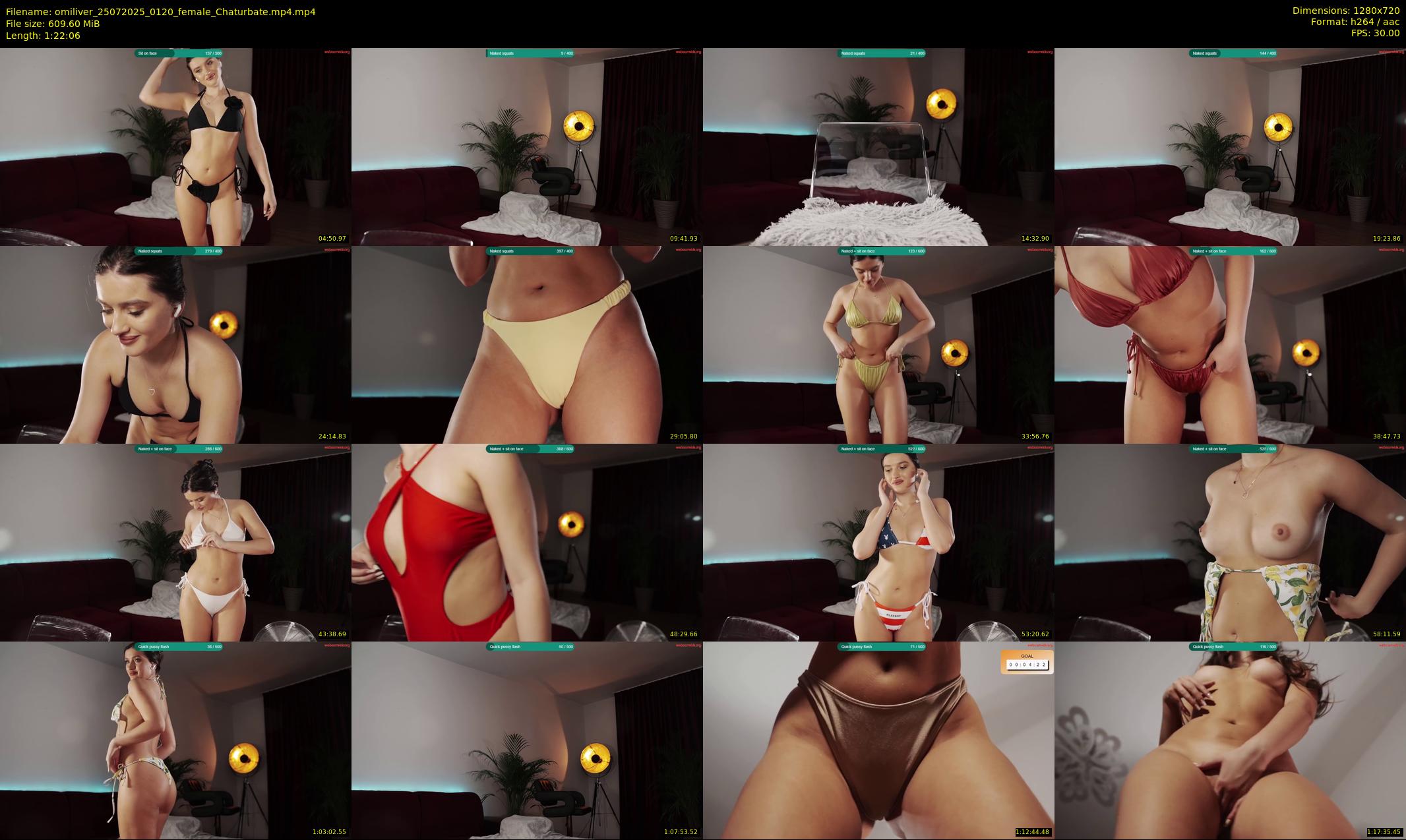 omiliver — 83 minute Chaturbate female cam show recording, 720p, Jul 25, 2025
