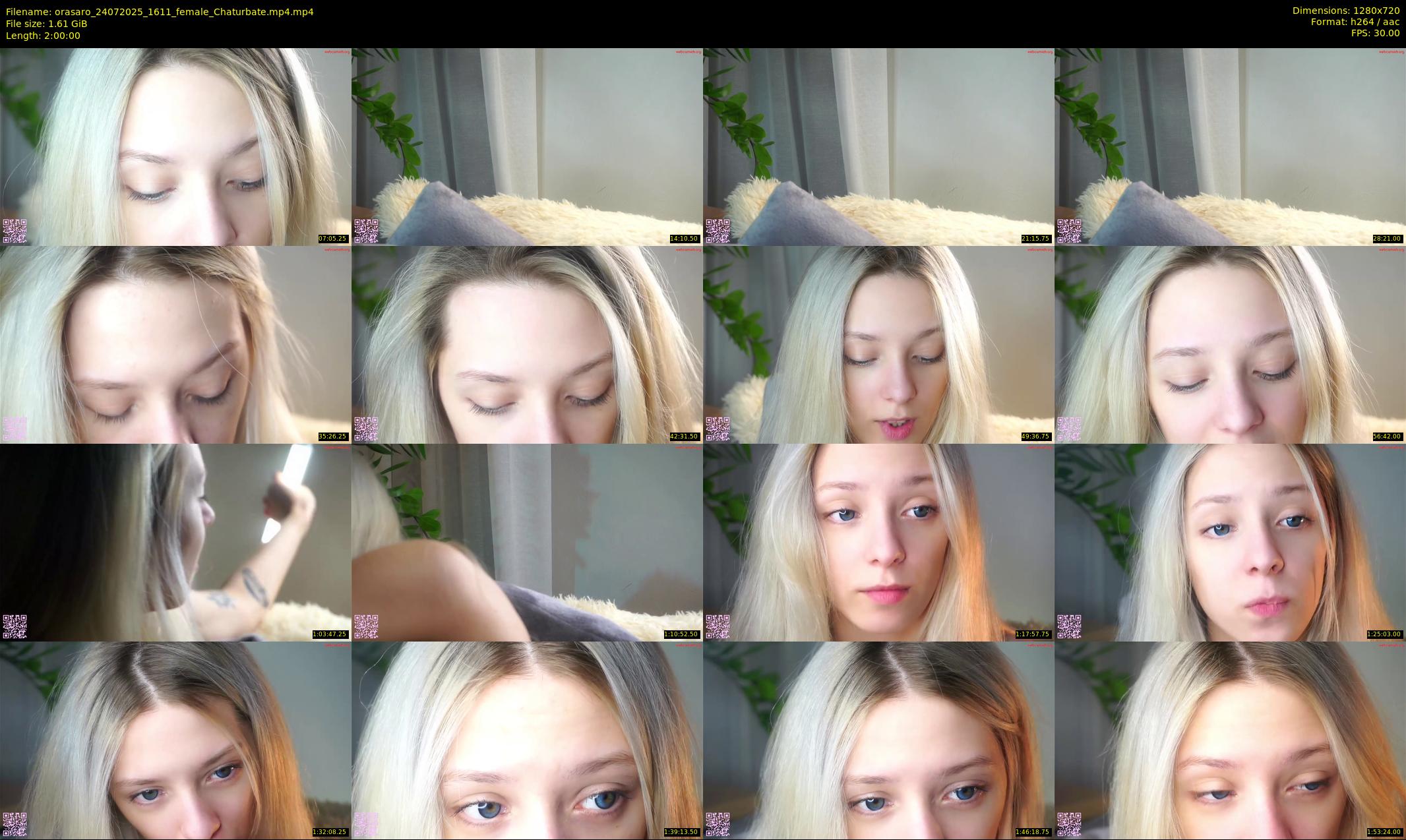 orasaro — 120 minute Chaturbate female cam show recording, 720p, Jul 24, 2025