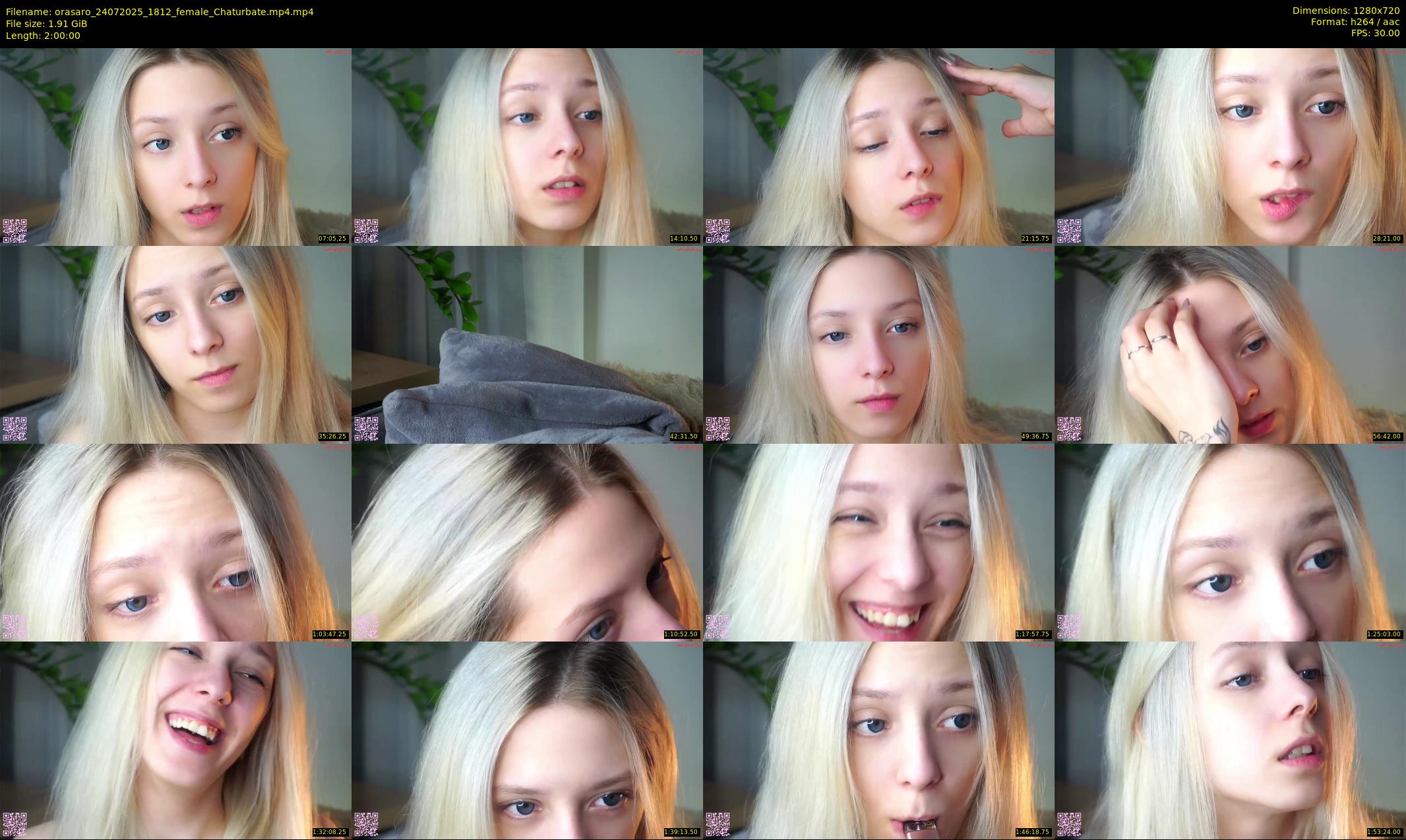 orasaro — 120 minute Chaturbate female cam show recording, 720p, Jul 24, 2025