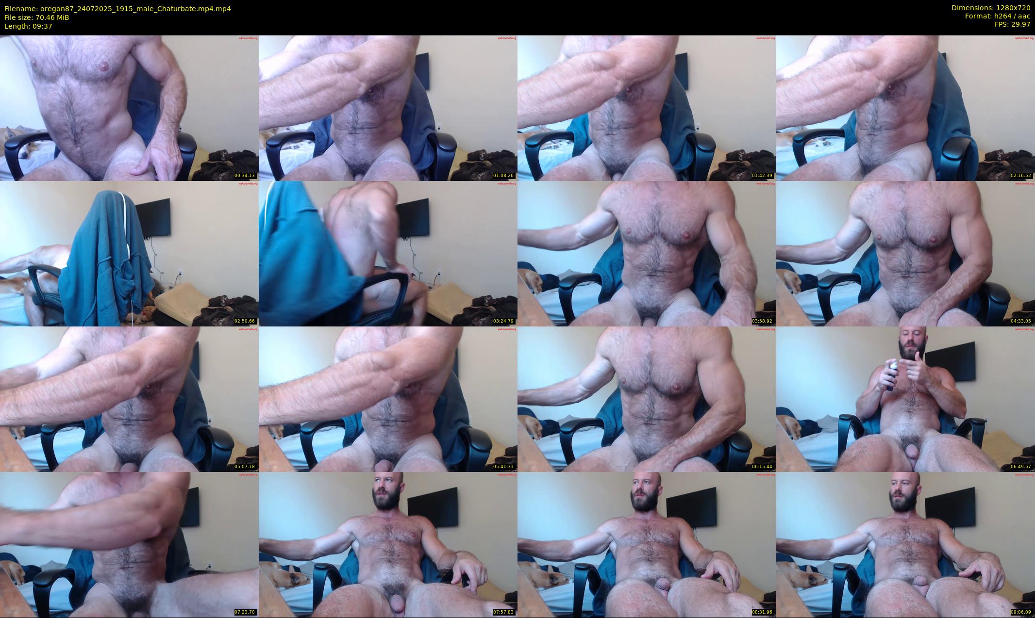 oregon87 — 10 minute Chaturbate male cam show recording, 720p, Jul 24, 2025