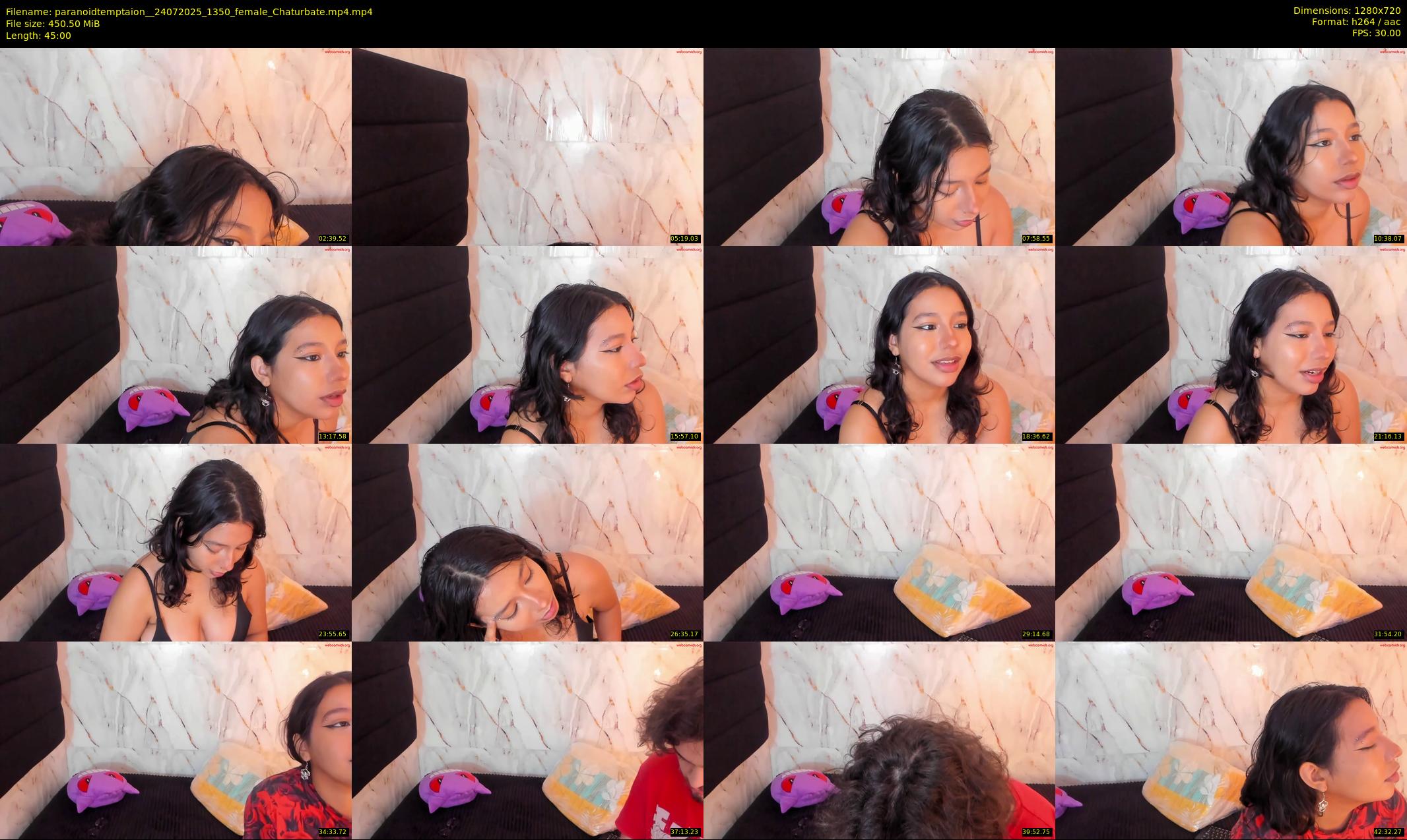 paranoidtemptaion_ — 45 minute Chaturbate couple cam show recording, 720p, Jul 24, 2025