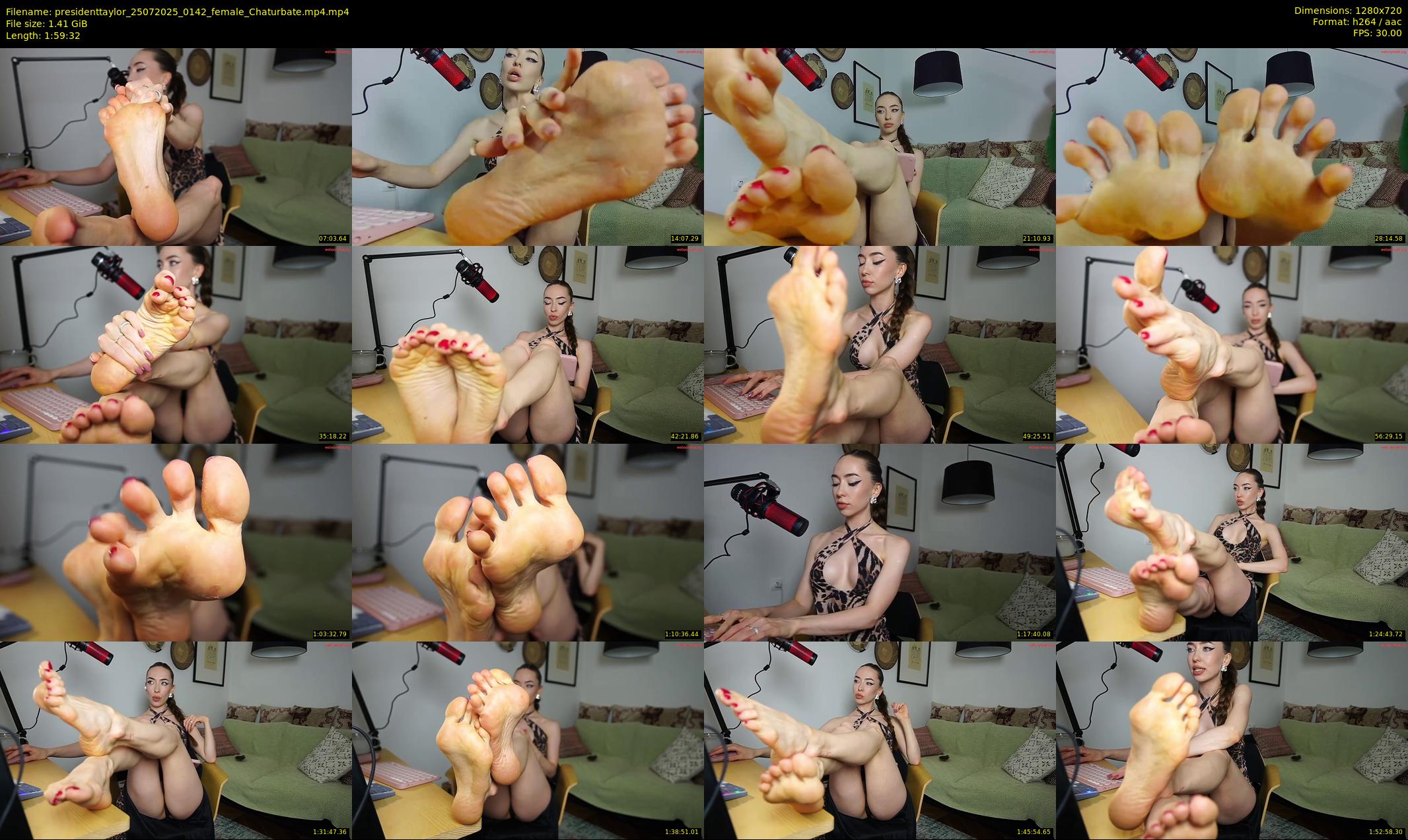 presidenttaylor — 120 minute Chaturbate female cam show recording, 720p, Jul 25, 2025