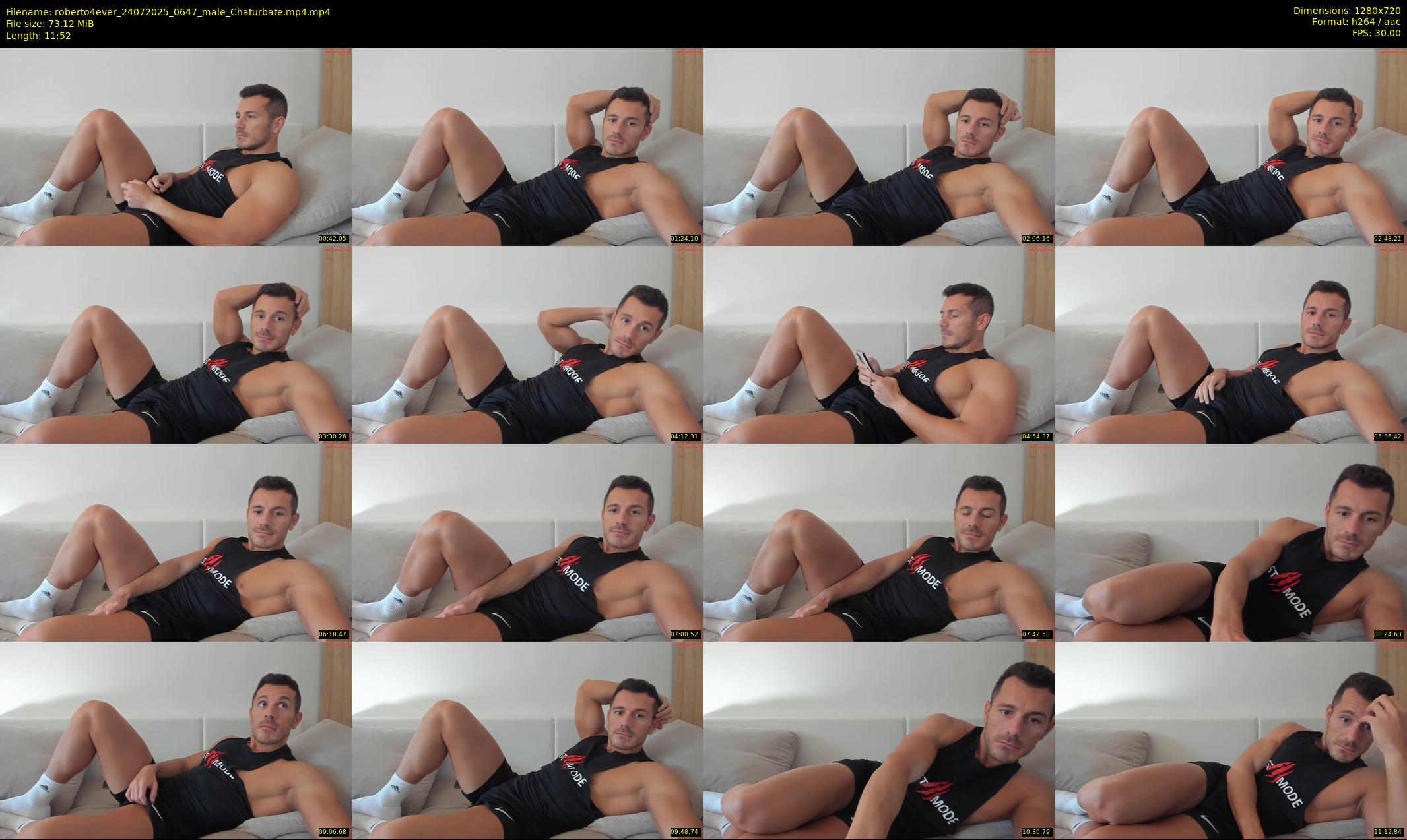 roberto4ever — 12 minute Chaturbate male cam show recording, 720p, Jul 24, 2025