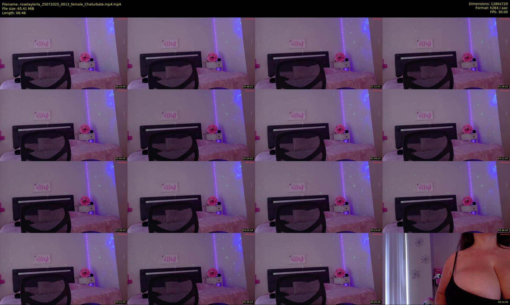 rosetaylorla — 7 minute Chaturbate female cam show recording, 720p, Jul 25, 2025