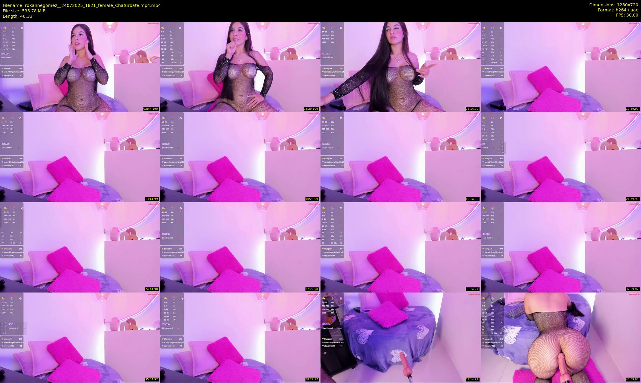 roxannegomez_ — 47 minute Chaturbate female cam show recording, 720p, Jul 24, 2025