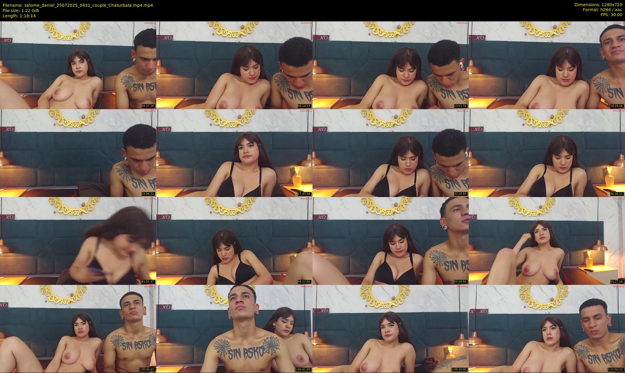 salome_daniel — 79 minute Chaturbate couple cam show recording, 720p, Jul 25, 2025