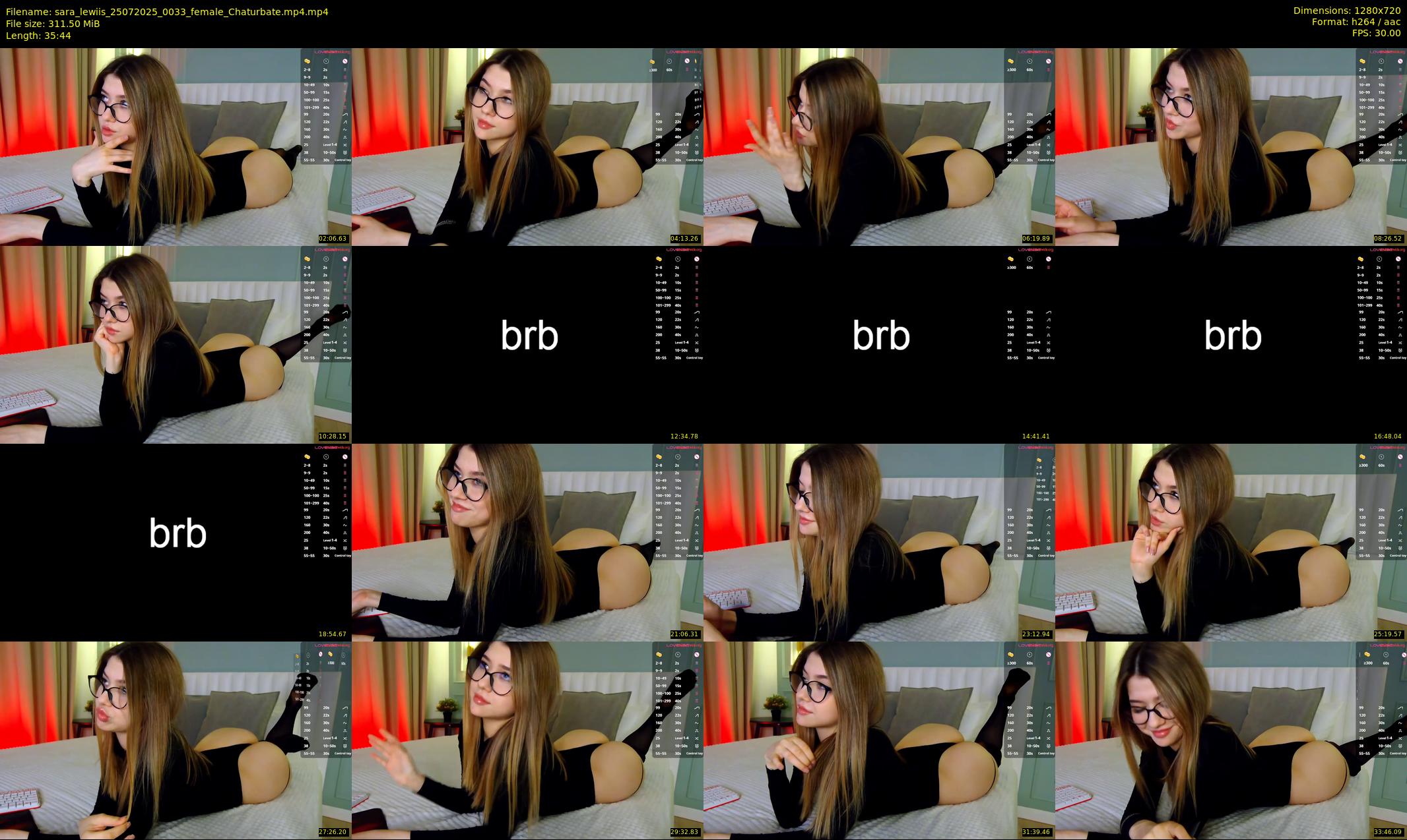 sara_lewiis — 36 minute Chaturbate female cam show recording, 720p, Jul 25, 2025