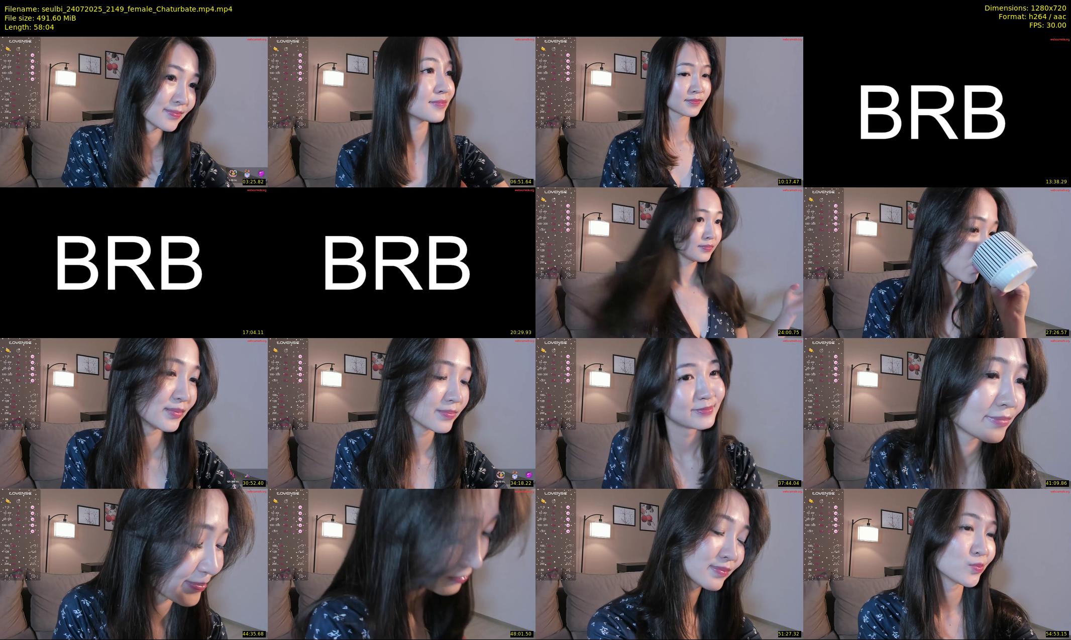 seulbi — 59 minute Chaturbate female cam show recording, 720p, Jul 24, 2025
