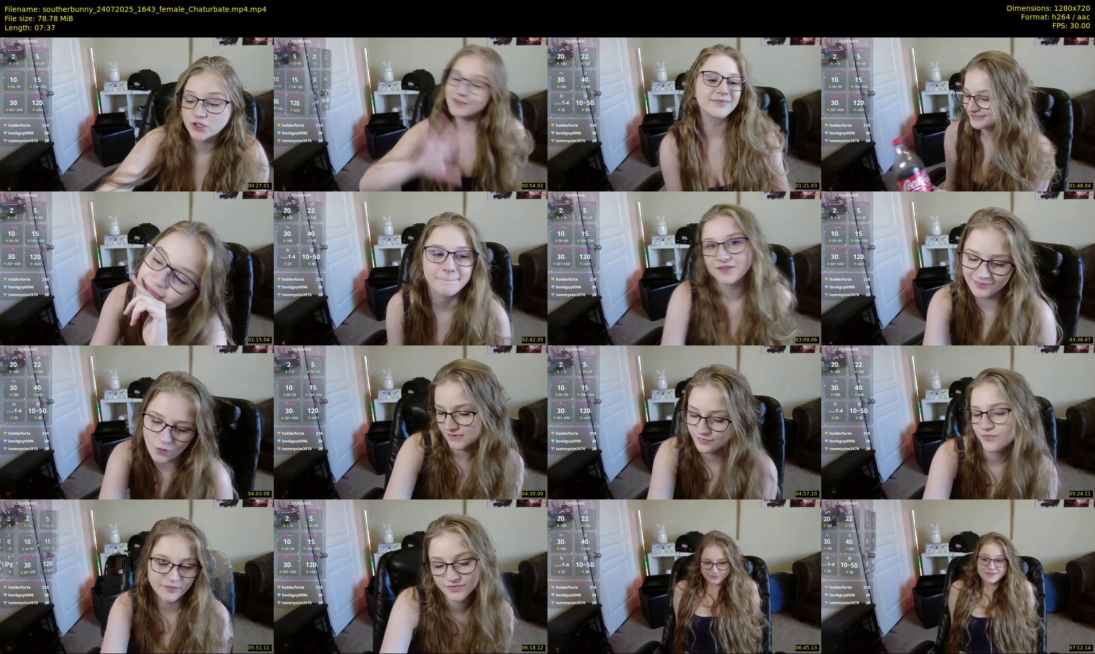 southerbunny — 8 minute Chaturbate female cam show recording, 720p, Jul 24, 2025