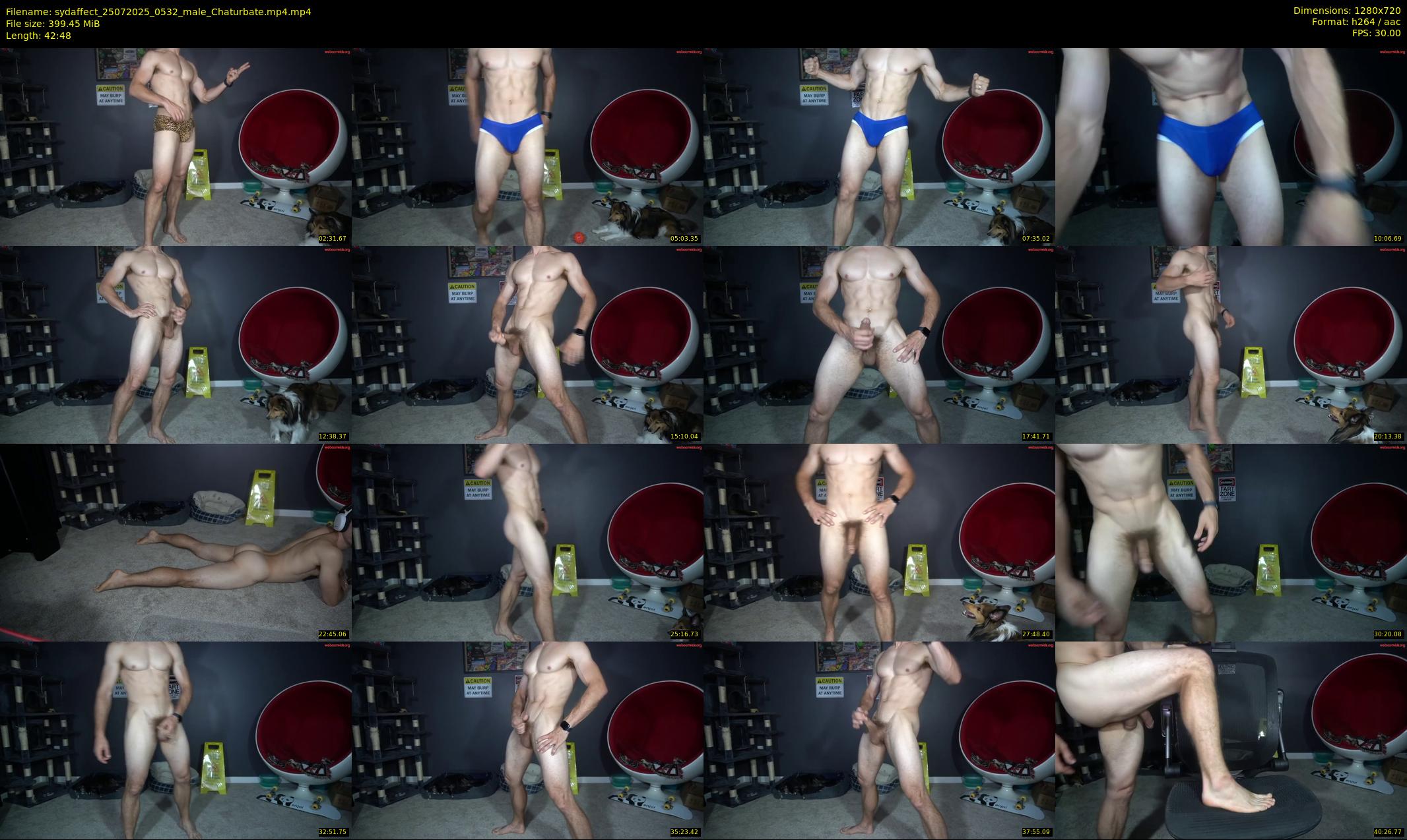 sydaffect — 43 minute Chaturbate male cam show recording, 720p, Jul 25, 2025