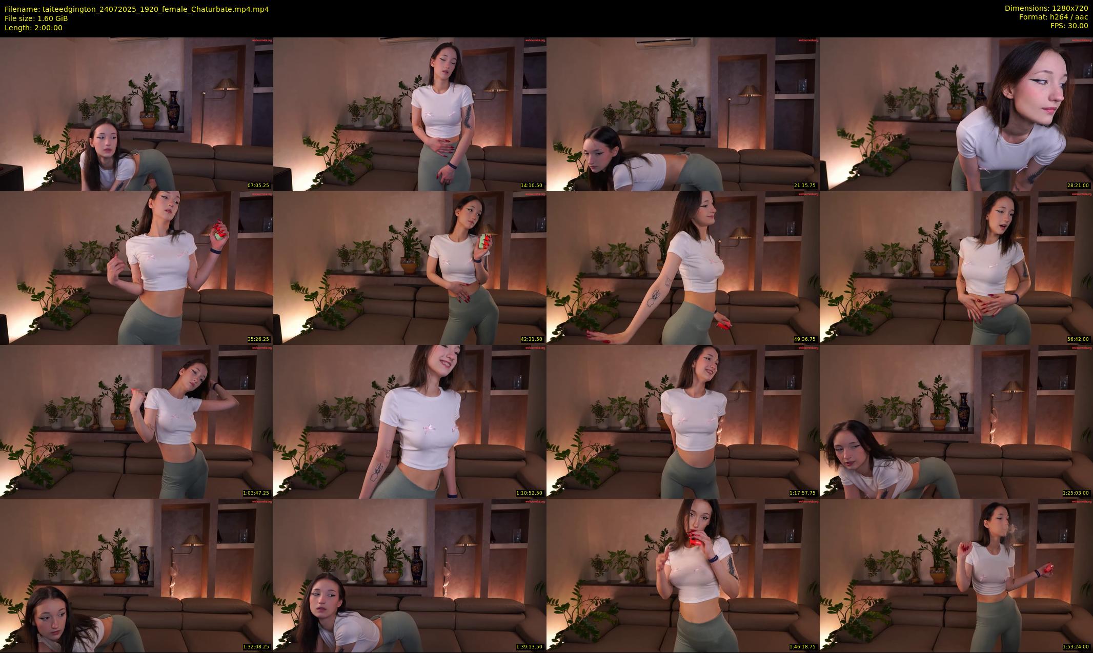 taiteedgington — 120 minute Chaturbate female cam show recording, 720p, Jul 24, 2025