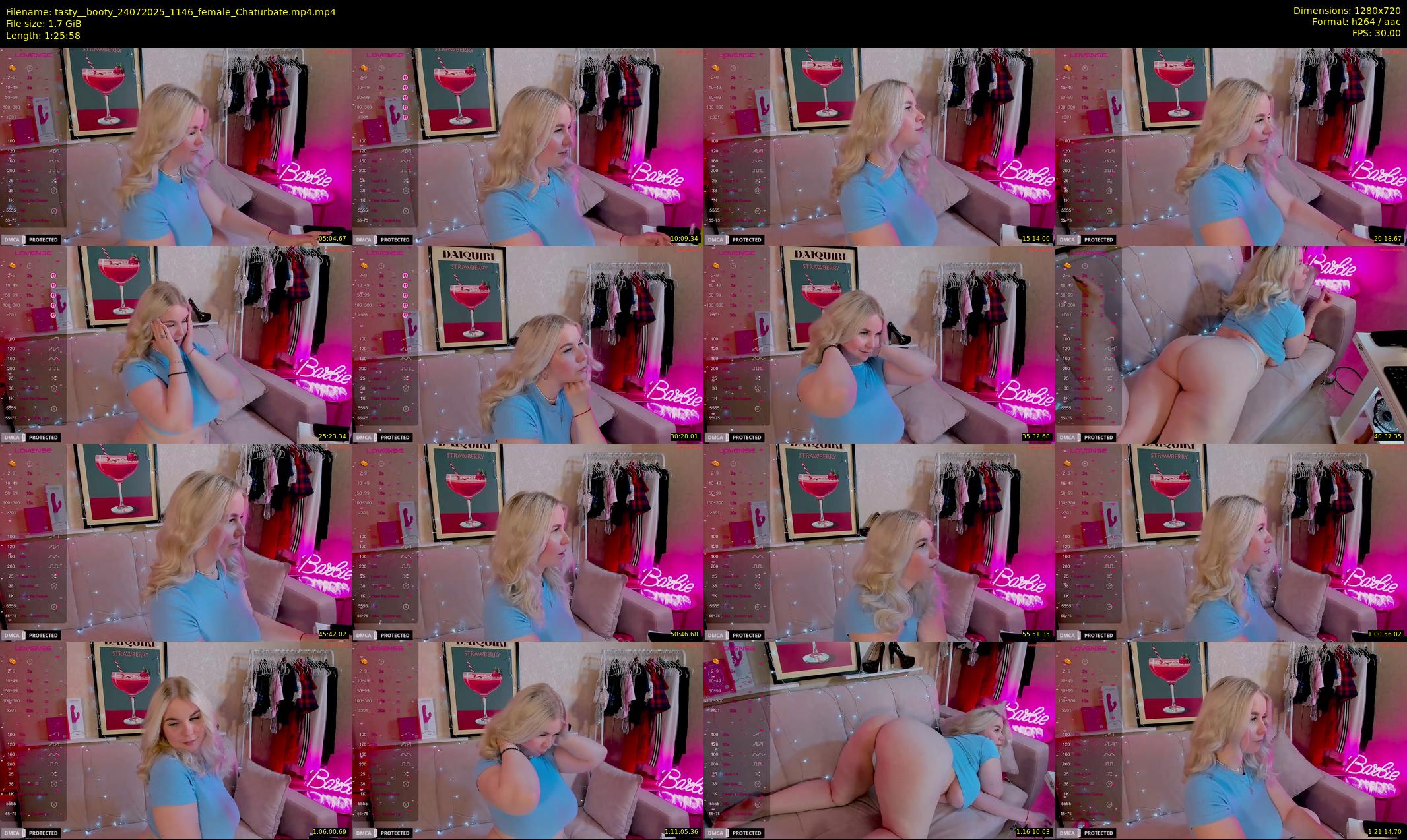 tasty__booty — 86 minute Chaturbate female cam show recording, 720p, Jul 24, 2025