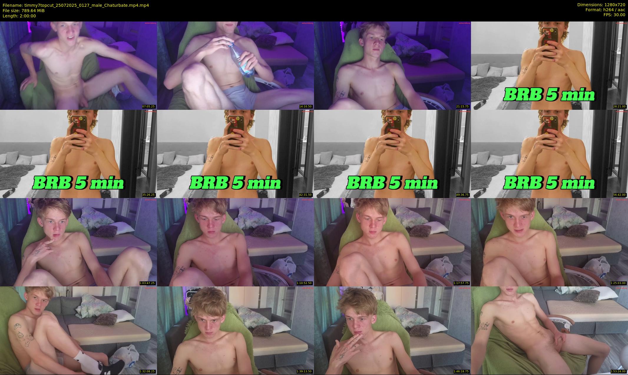 timmy7topcut — 120 minute Chaturbate male cam show recording, 720p, Jul 25, 2025