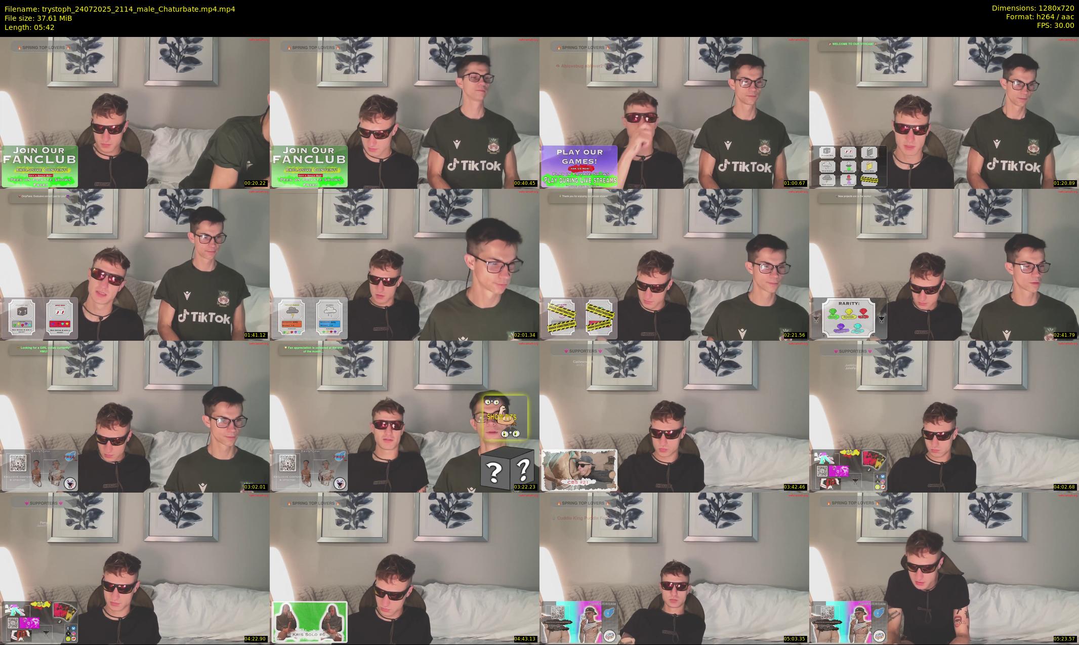 trystoph — 6 minute Chaturbate male cam show recording, 720p, Jul 24, 2025