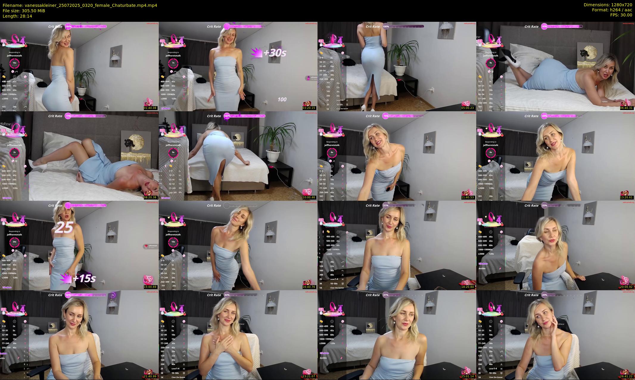 vanessakleiner — 29 minute Chaturbate female cam show recording, 720p, Jul 25, 2025