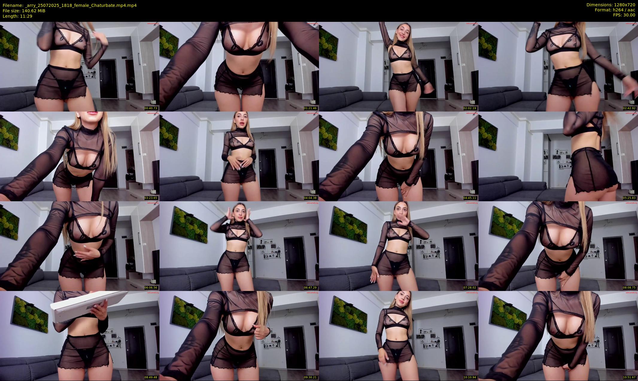 _arry — 12 minute Chaturbate female cam show recording, 720p, Jul 25, 2025