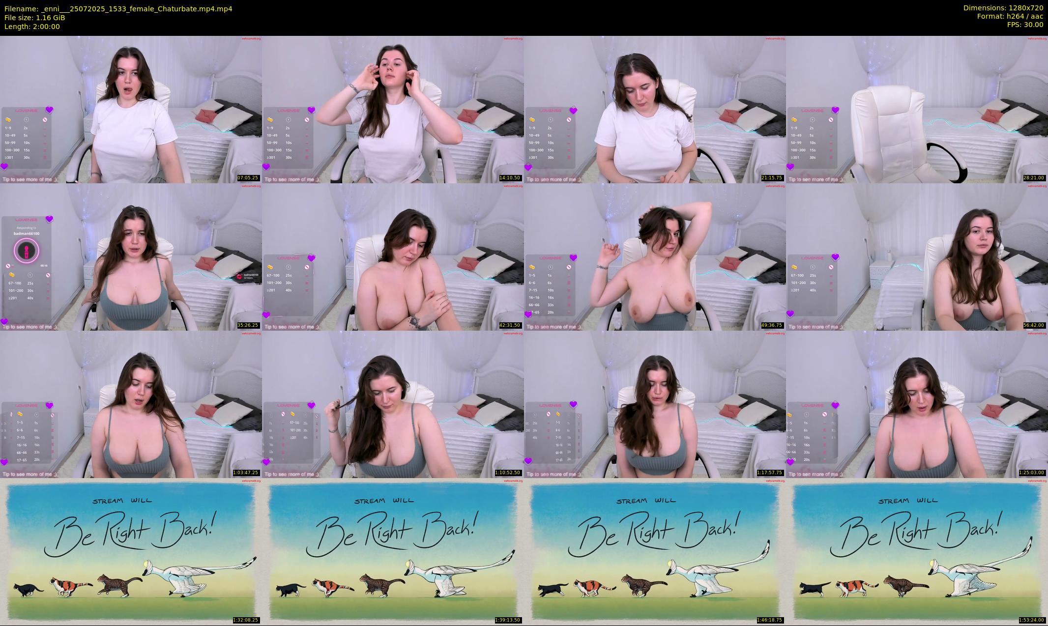 _enni__ — 120 minute Chaturbate female cam show recording, 720p, Jul 25, 2025