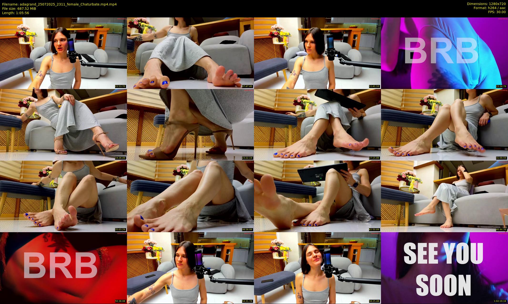 adagrand — 66 minute Chaturbate female cam show recording, 720p, Jul 25, 2025