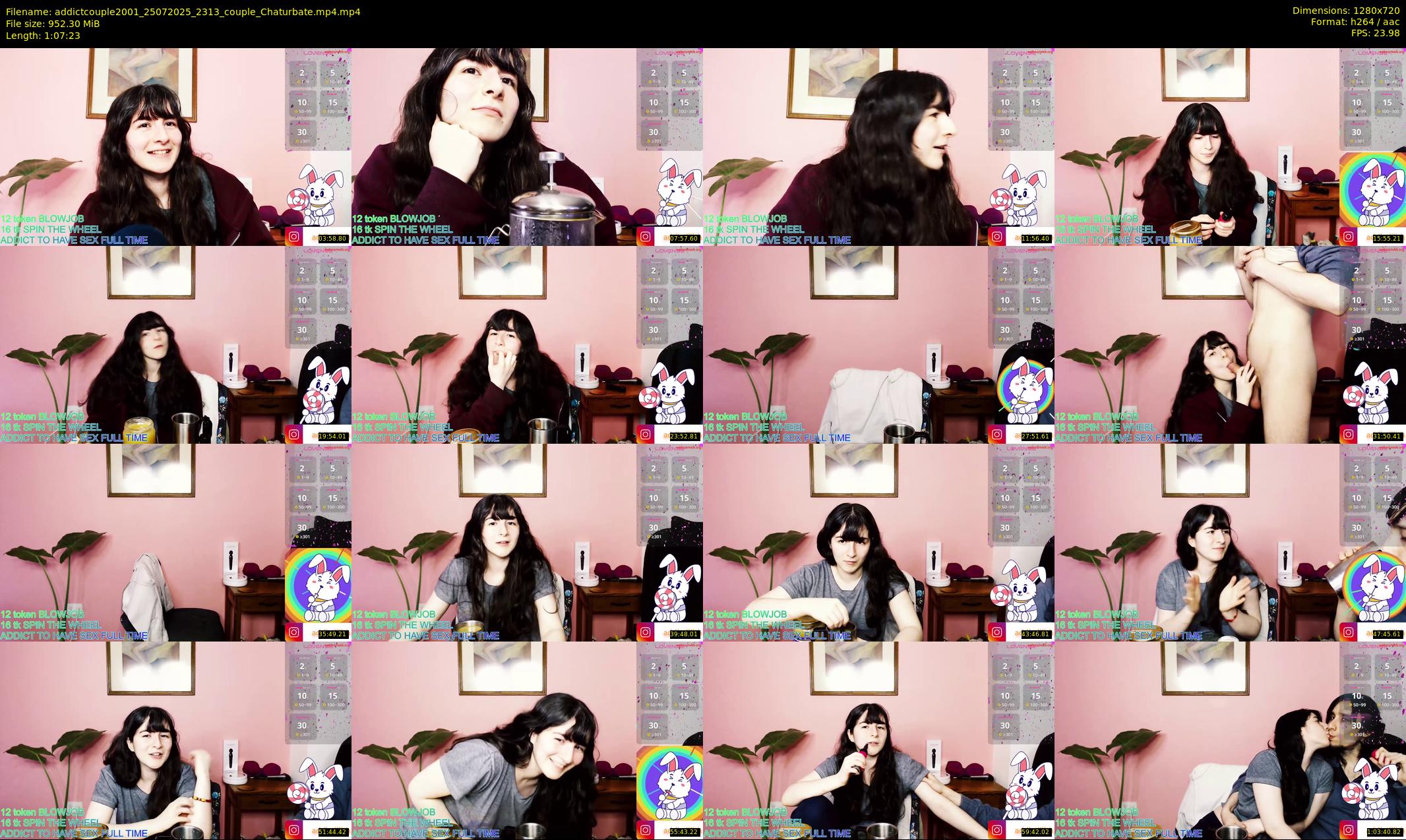 addictcouple2001 — 68 minute Chaturbate couple cam show recording, 720p, Jul 25, 2025