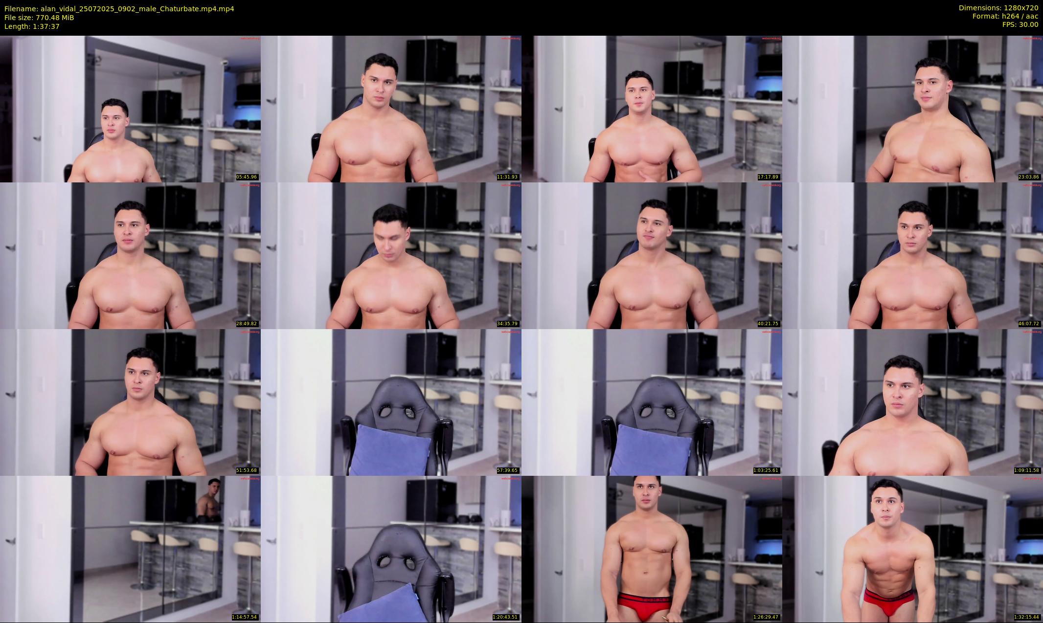 alan_vidal — 98 minute Chaturbate male cam show recording, 720p, Jul 25, 2025
