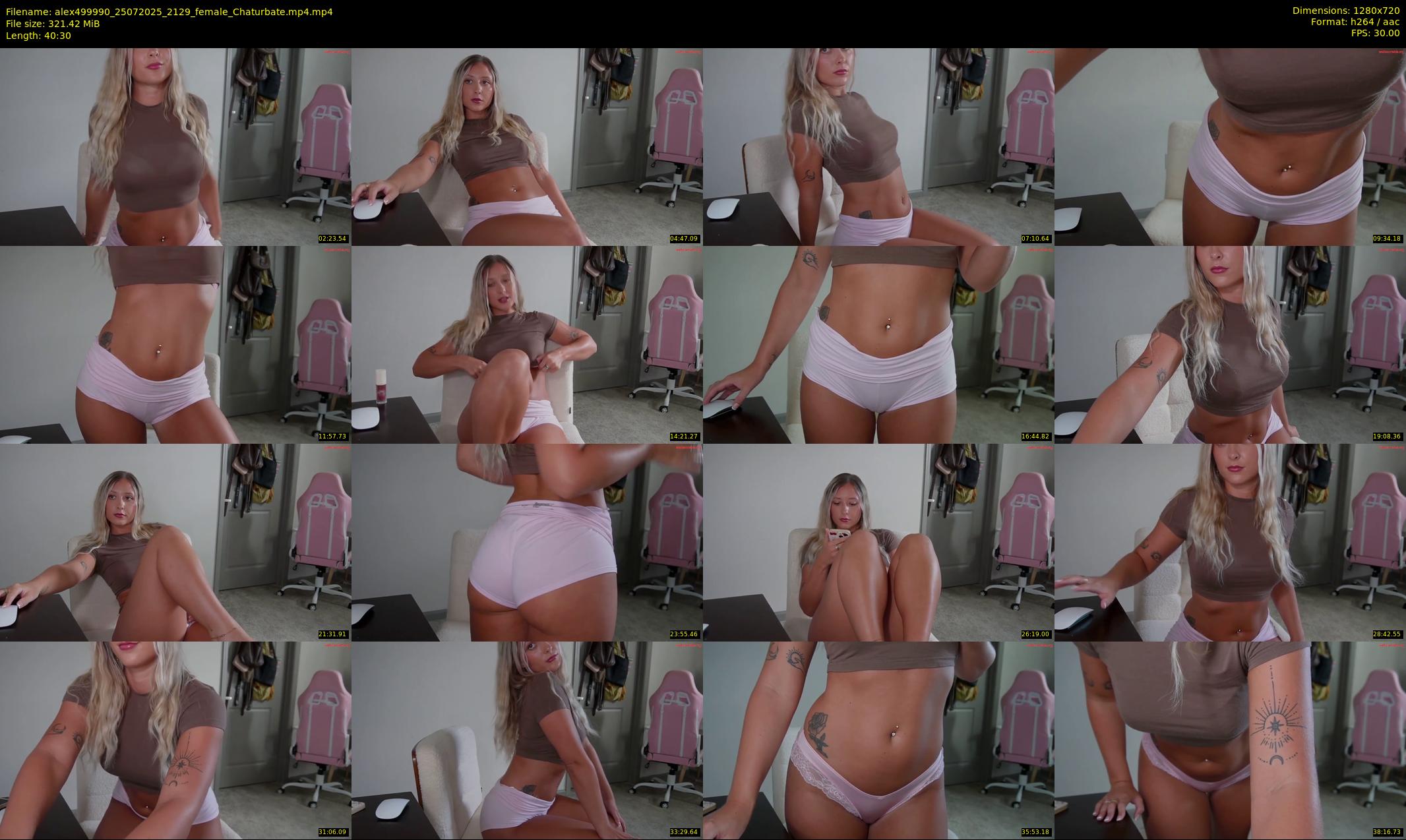 alex499990 — 41 minute Chaturbate female cam show recording, 720p, Jul 25, 2025