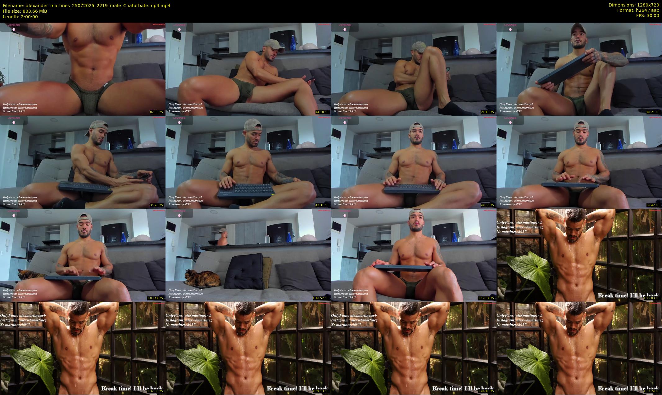 alexander_martines — 120 minute Chaturbate male cam show recording, 720p, Jul 25, 2025
