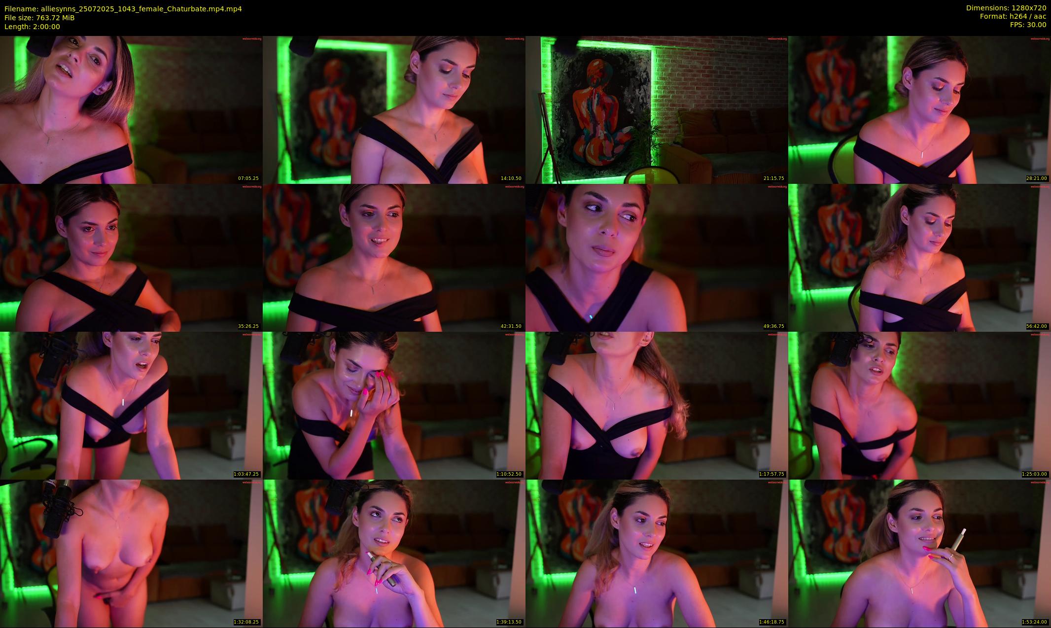 alliesynns — 120 minute Chaturbate female cam show recording, 720p, Jul 25, 2025