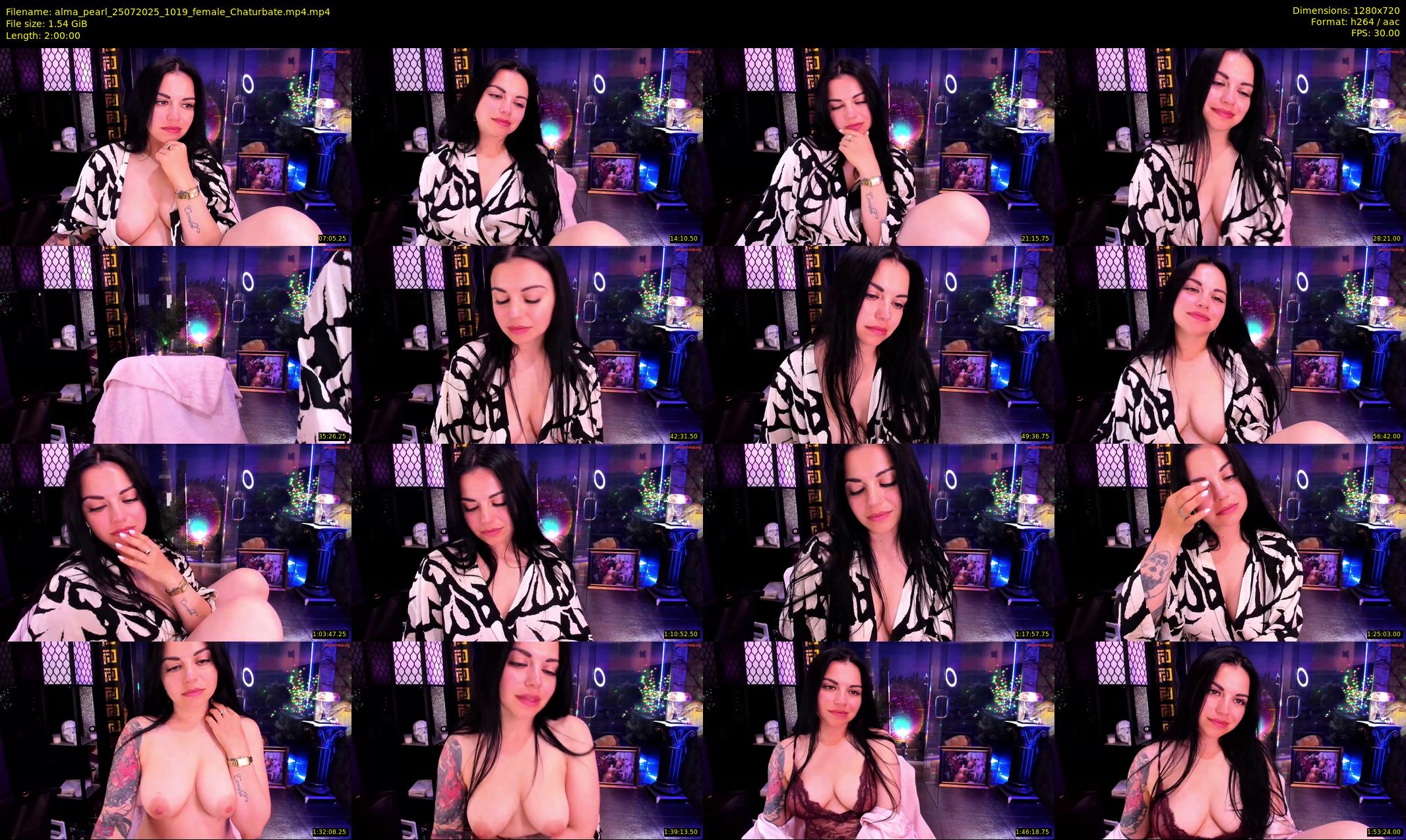alma_pearl — 120 minute Chaturbate female cam show recording, 720p, Jul 25, 2025