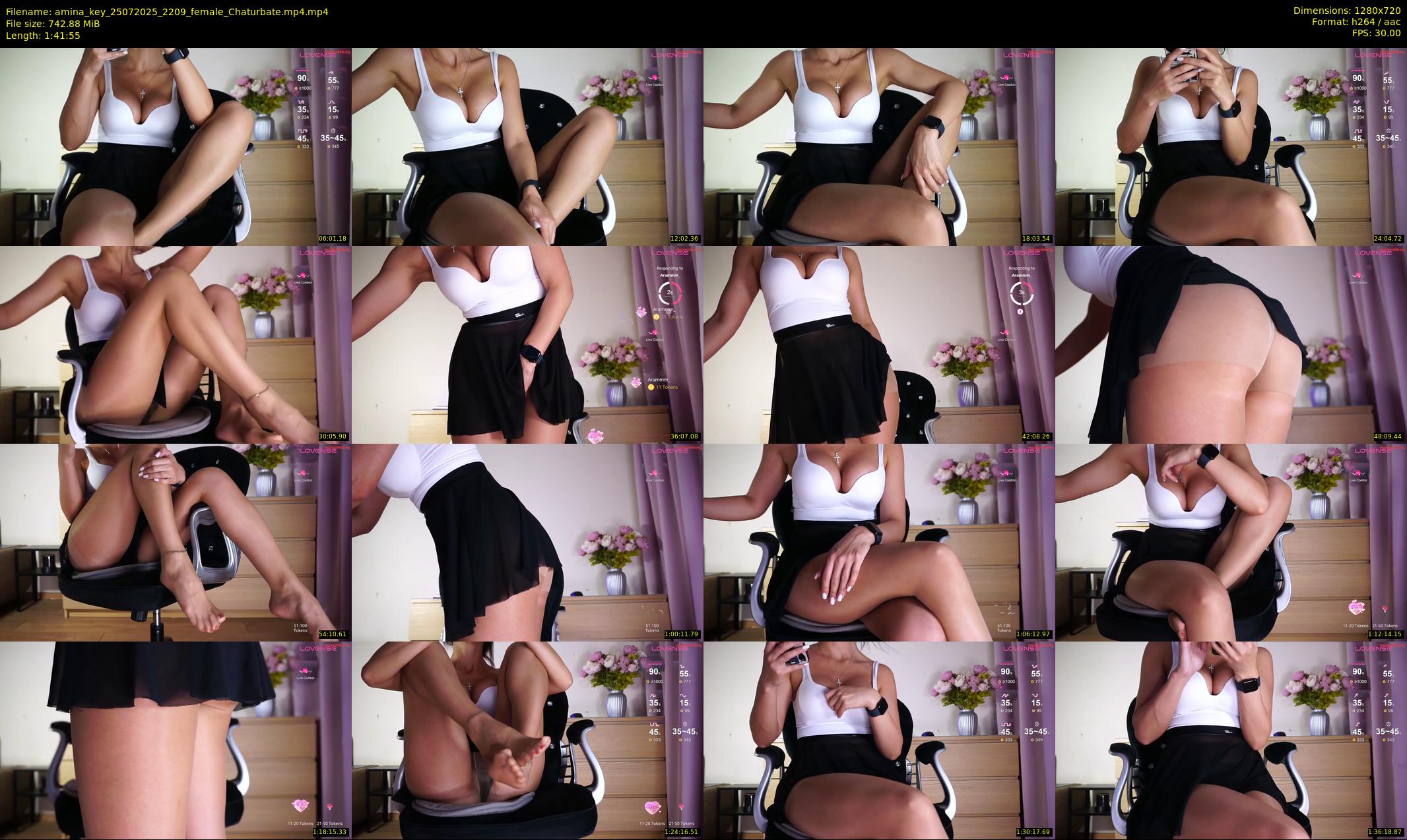 amina_key — 102 minute Chaturbate female cam show recording, 720p, Jul 25, 2025