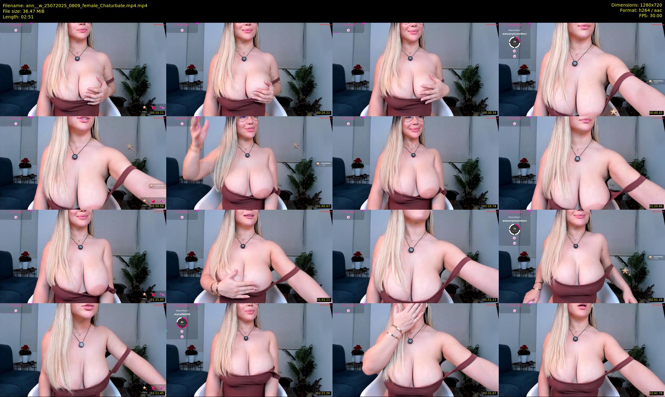 ann__w — 3 minute Chaturbate female cam show recording, 720p, Jul 25, 2025
