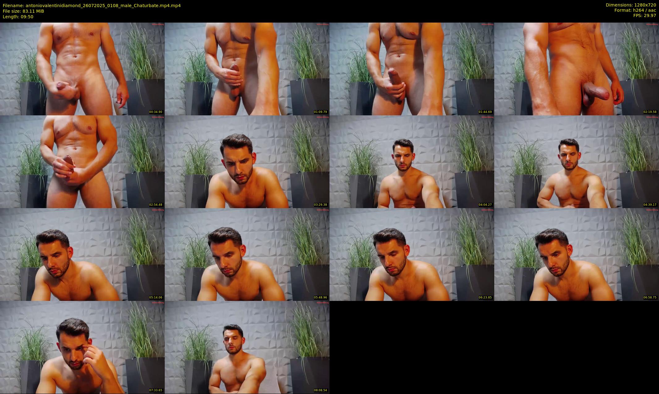 antoniovalentinidiamond — 10 minute Chaturbate male cam show recording, 720p, Jul 26, 2025