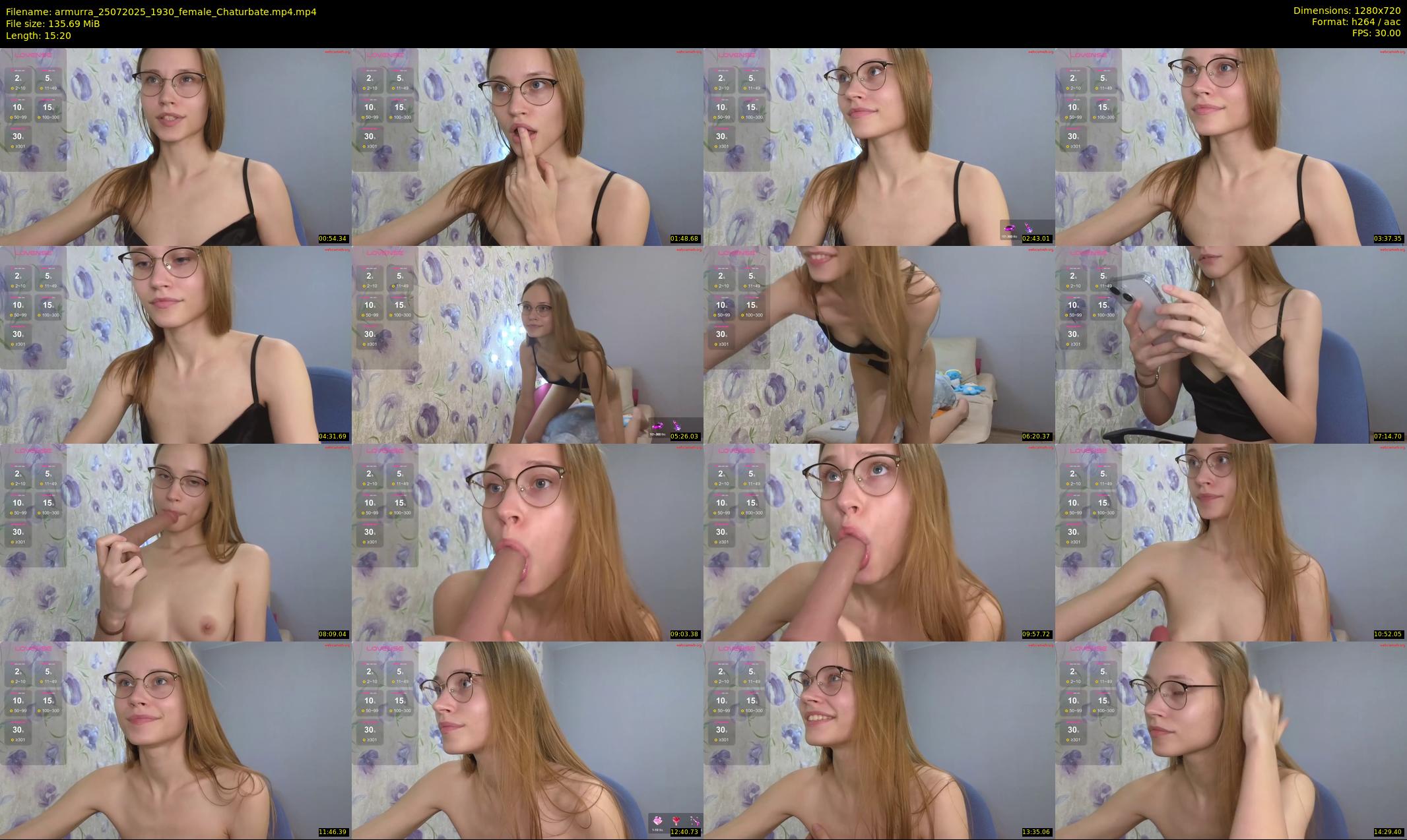 armurra — 16 minute Chaturbate female cam show recording, 720p, Jul 25, 2025