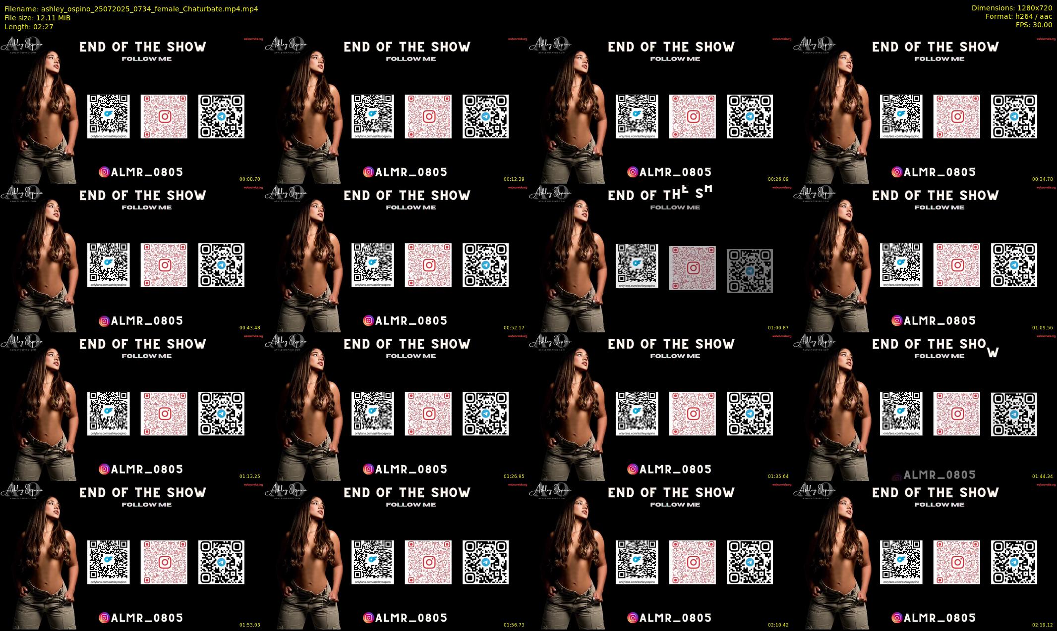 ashley_ospino — 3 minute Chaturbate couple cam show recording, 720p, Jul 25, 2025