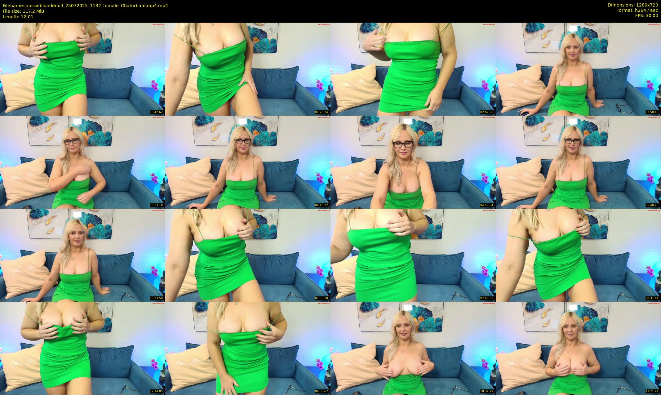 aussieblondemilf — 13 minute Chaturbate female cam show recording, 720p, Jul 25, 2025