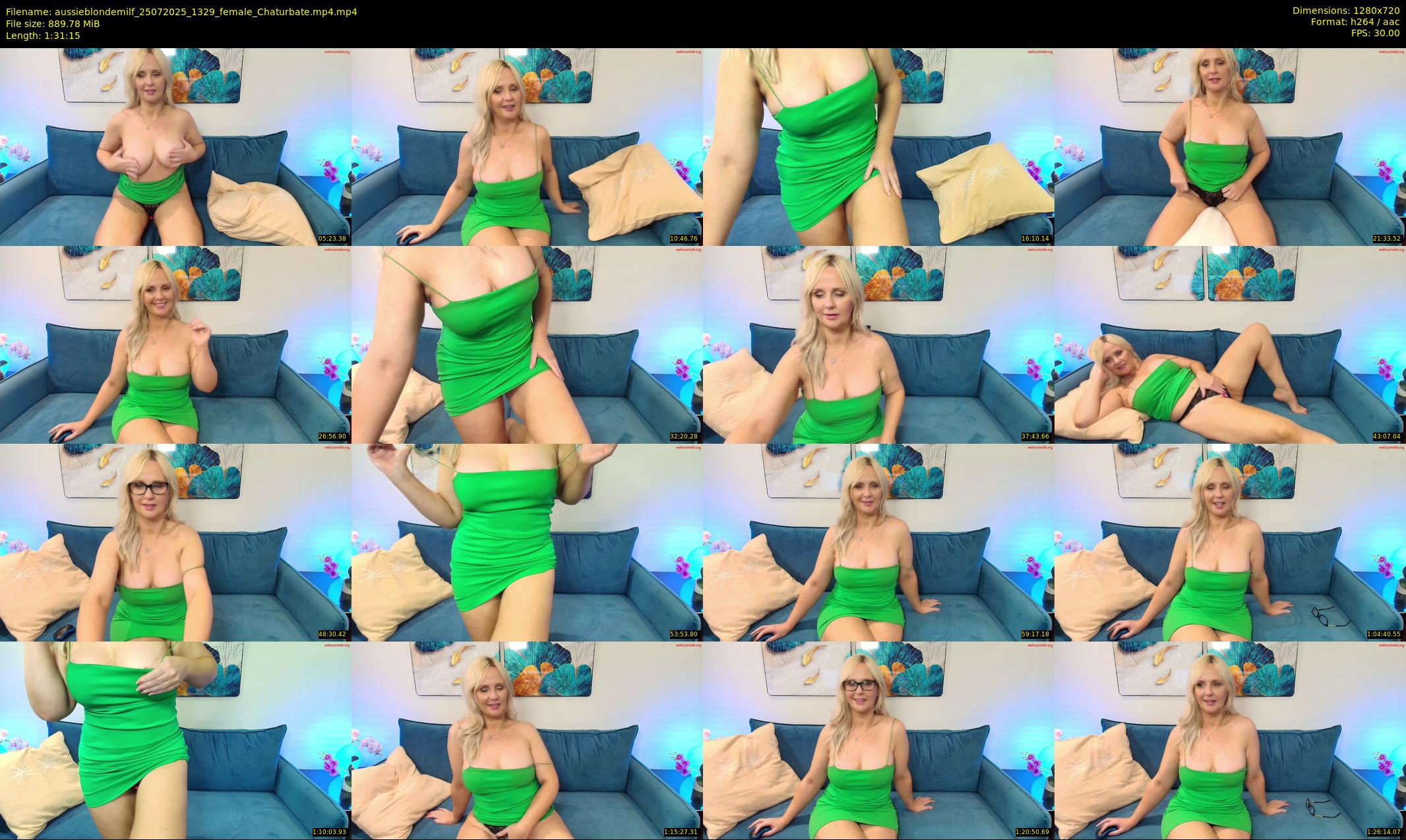 aussieblondemilf — 92 minute Chaturbate female cam show recording, 720p, Jul 25, 2025