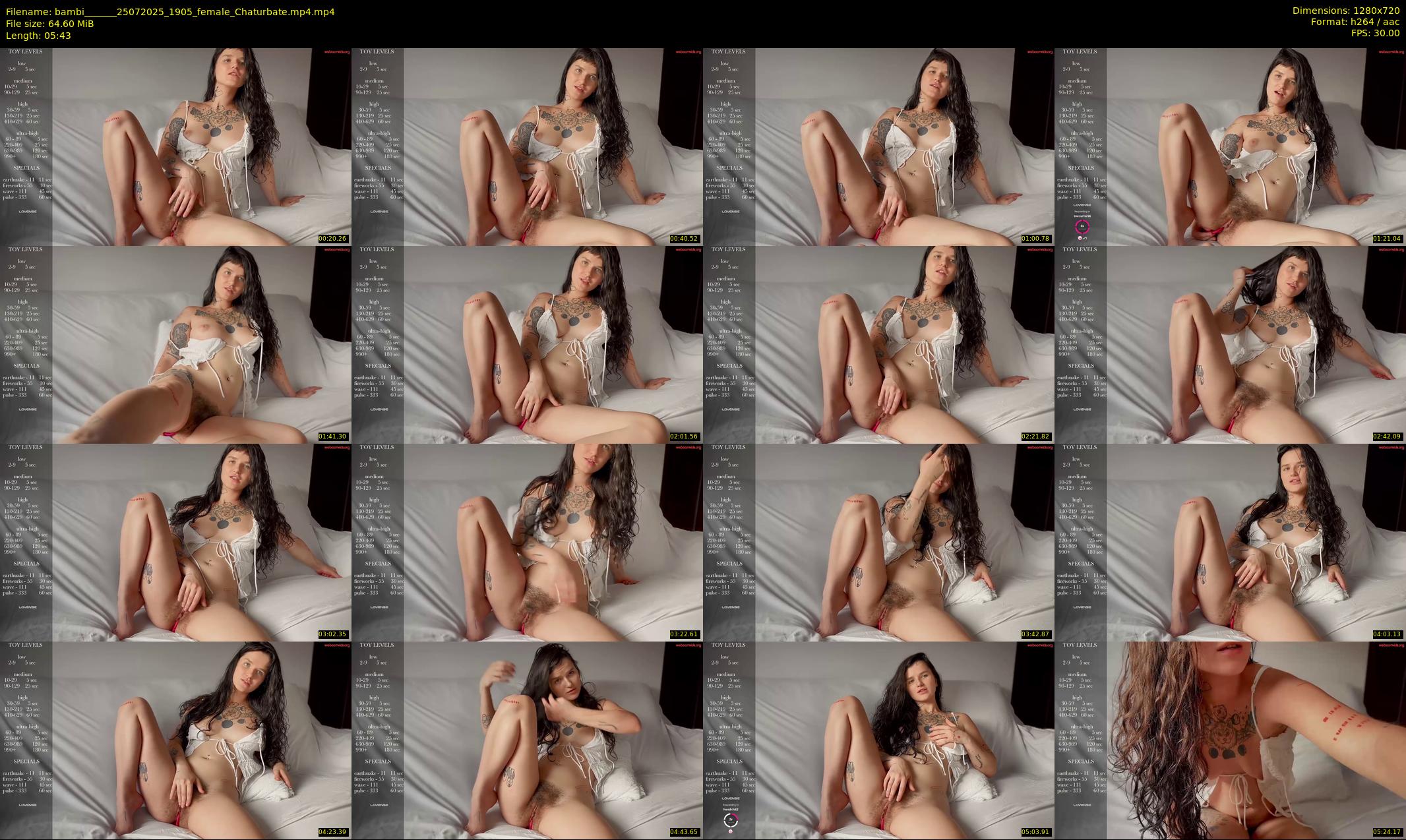 bambi______ — 6 minute Chaturbate female cam show recording, 720p, Jul 25, 2025