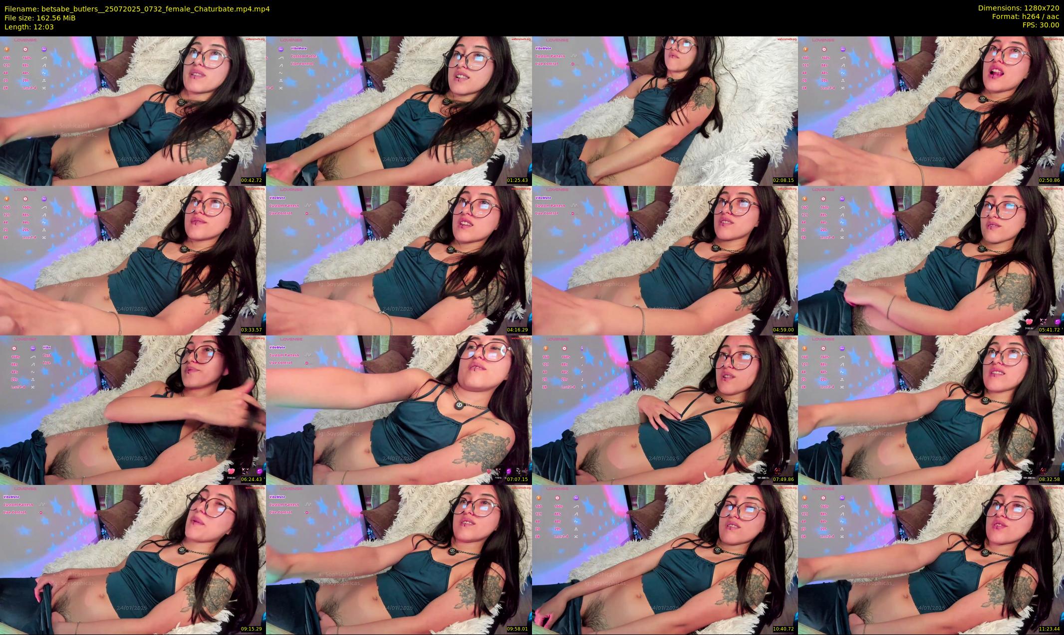 betsabe_butlers_ — 13 minute Chaturbate female cam show recording, 720p, Jul 25, 2025