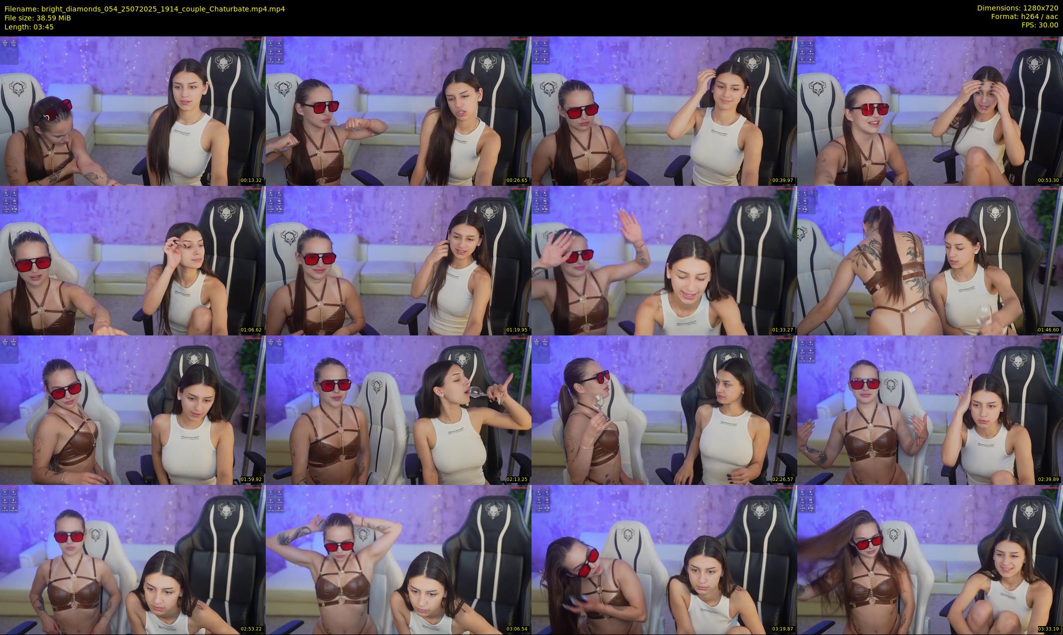 bright_diamonds_054 — 4 minute Chaturbate couple cam show recording, 720p, Jul 25, 2025