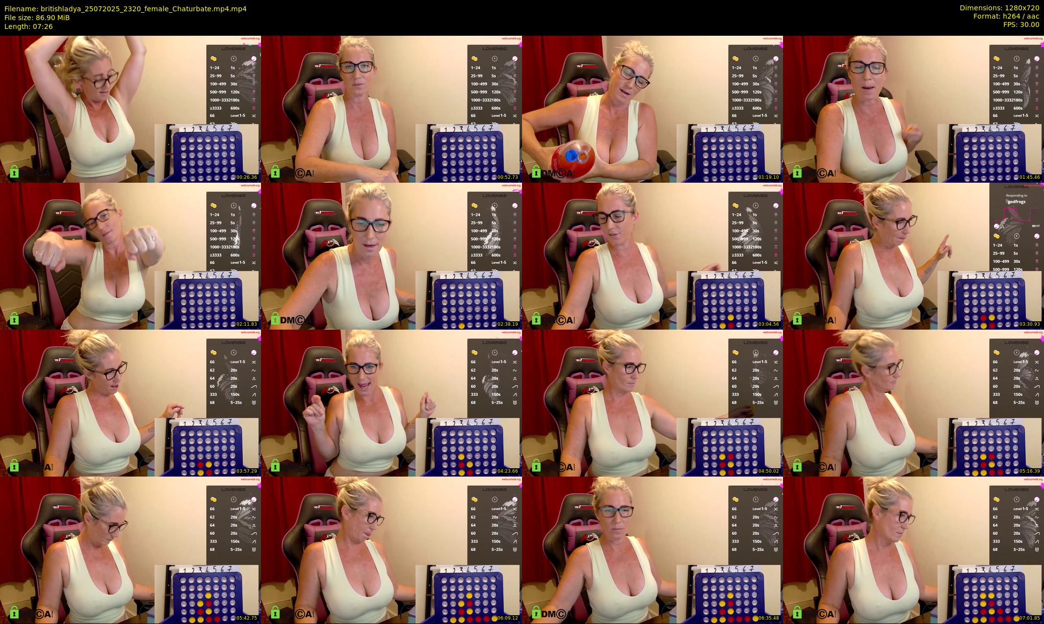 britishladya — 8 minute Chaturbate female cam show recording, 720p, Jul 25, 2025