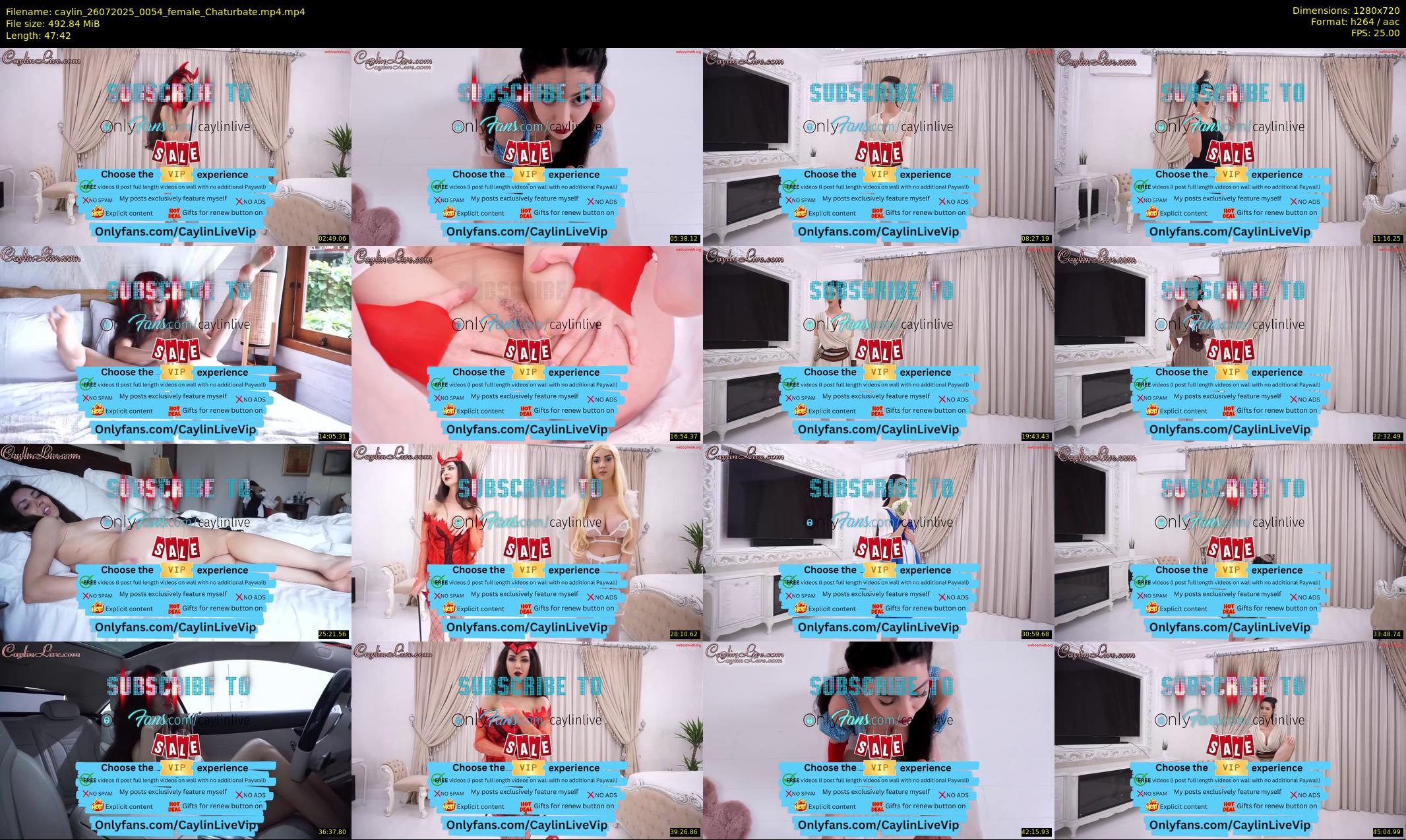 caylin — 48 minute Chaturbate female cam show recording, 720p, Jul 26, 2025