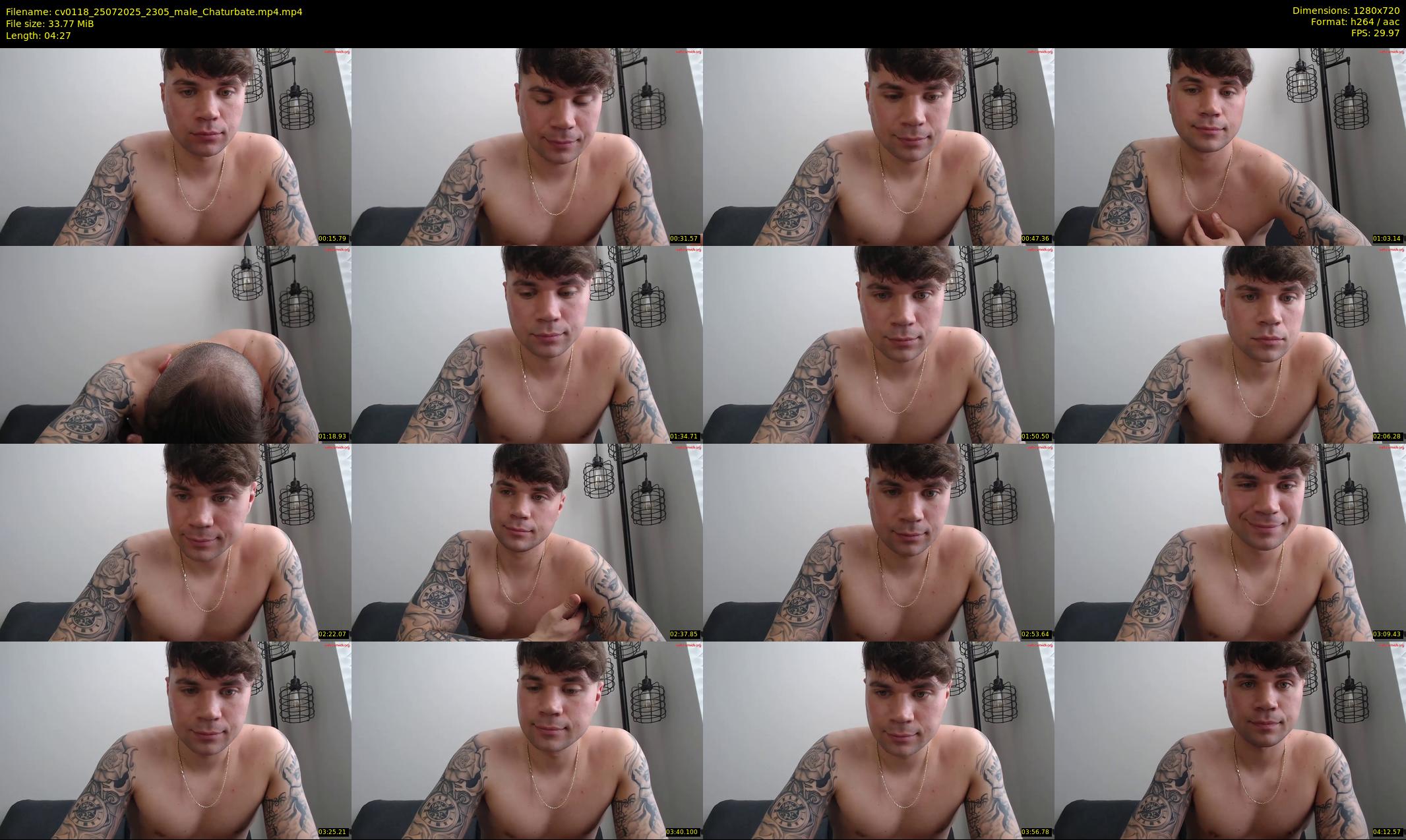 cv0118 — 5 minute Chaturbate male cam show recording, 720p, Jul 25, 2025