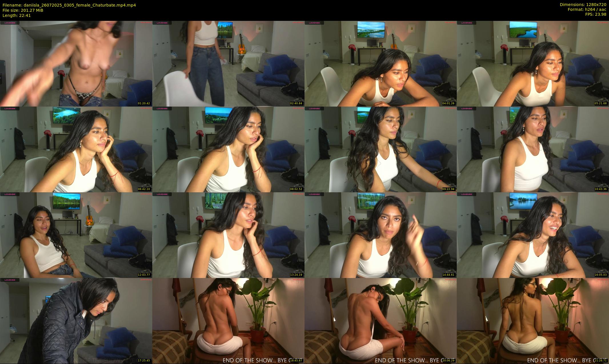 daniisla — 23 minute Chaturbate female cam show recording, 720p, Jul 26, 2025
